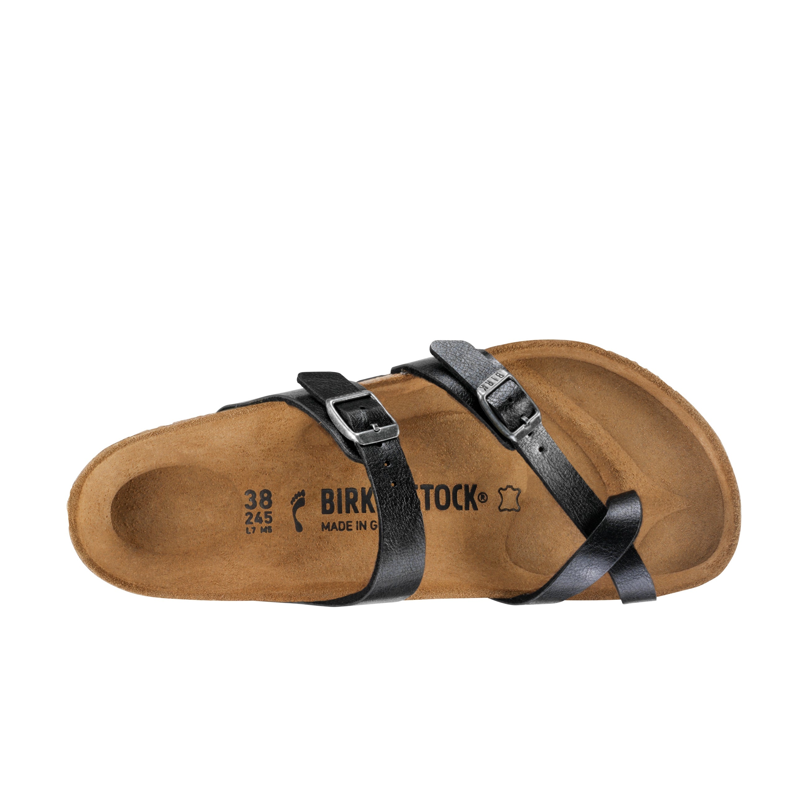 Birkenstock Mayari Graceful Licorice Birko-Flor top view