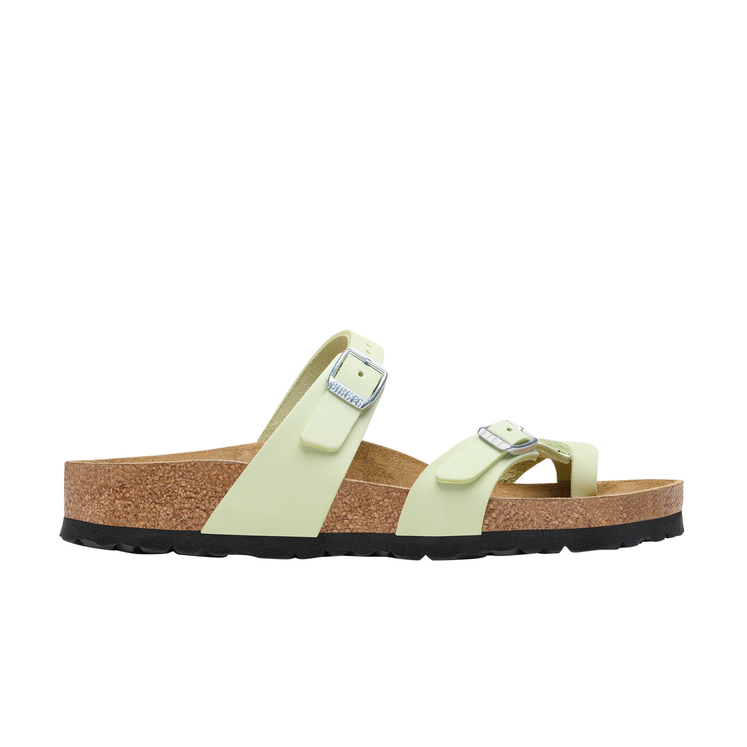 Birkenstock Mayari Faded Lime Nubuck Leather side view