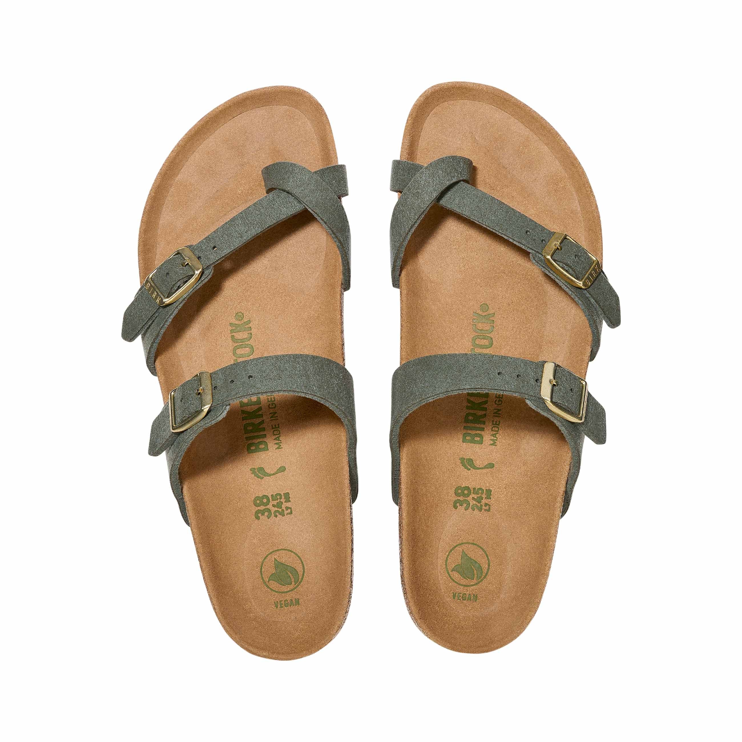 Birkenstock Mayari Soft Birki Vegan Thyme Synthetic top view