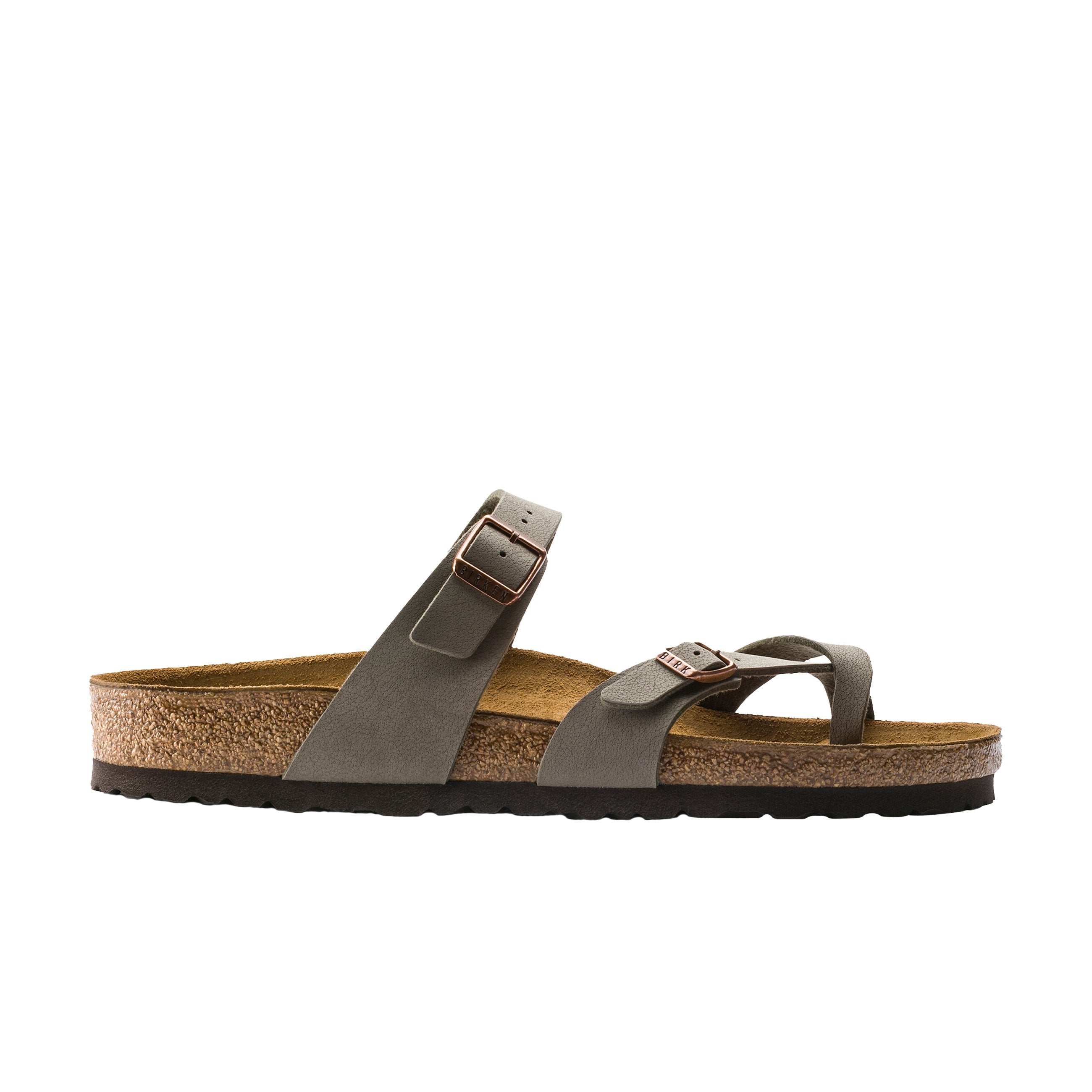 Birkenstock Mayari Stone BirkiBuc side view