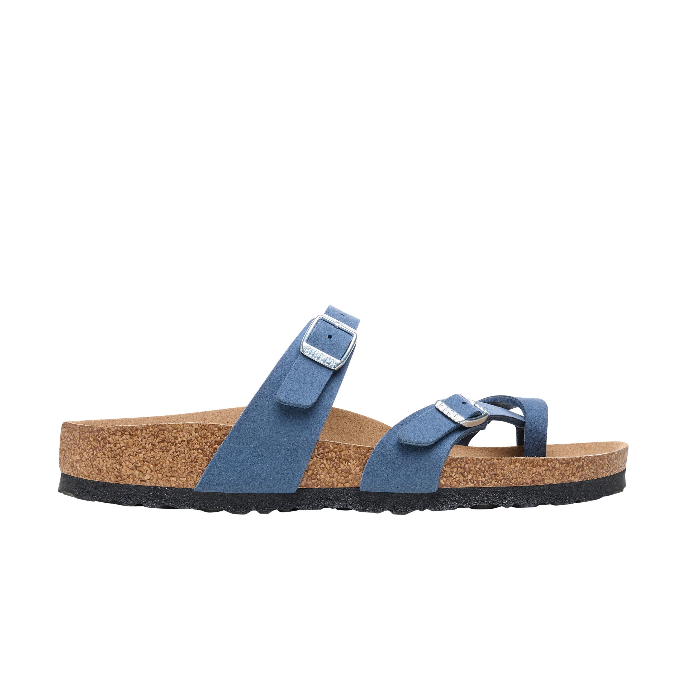 Birkenstock Mayari Vegan Elemental Blue Synthetic Soft Birki side view