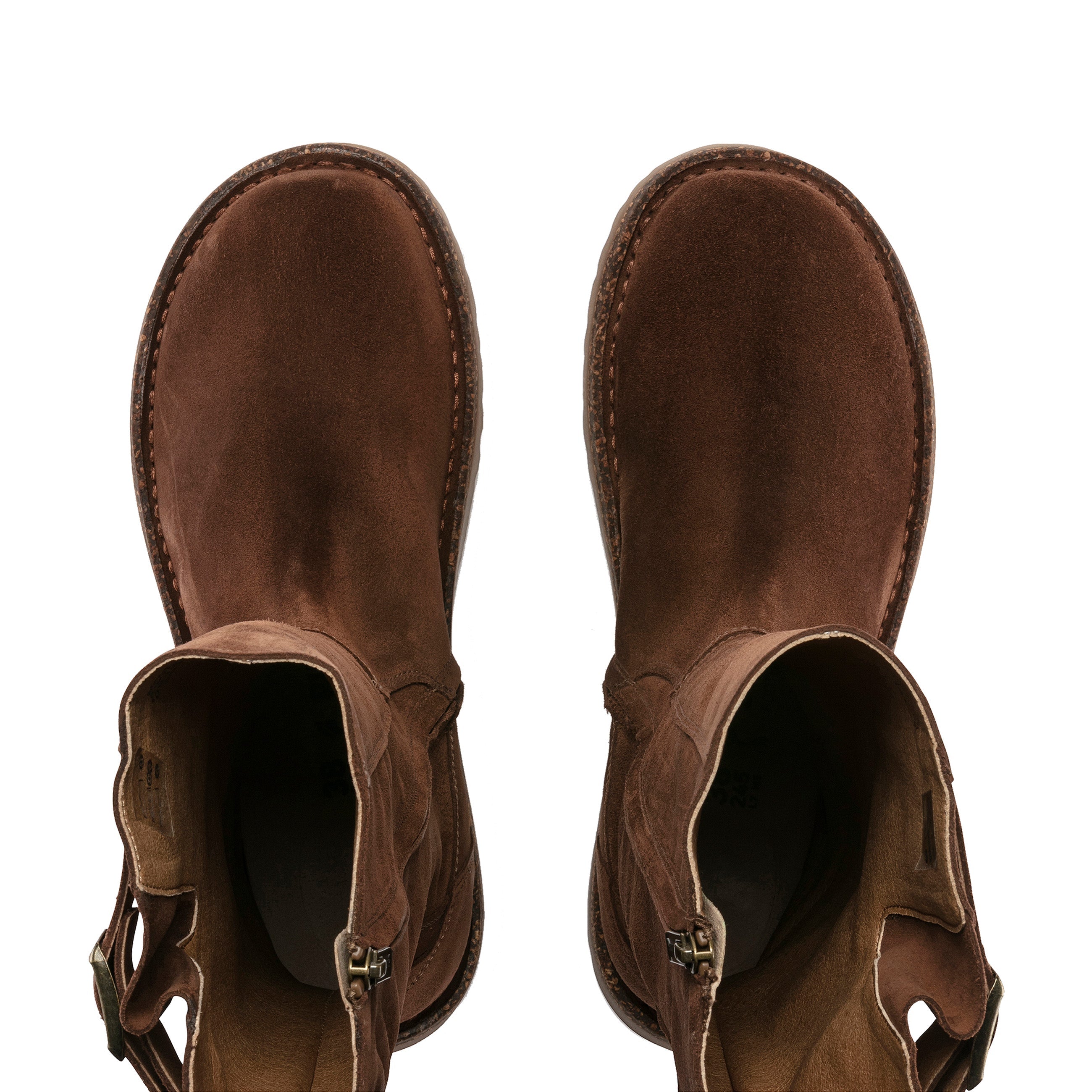 Birkenstock Melrose High Espresso Suede Leather top view