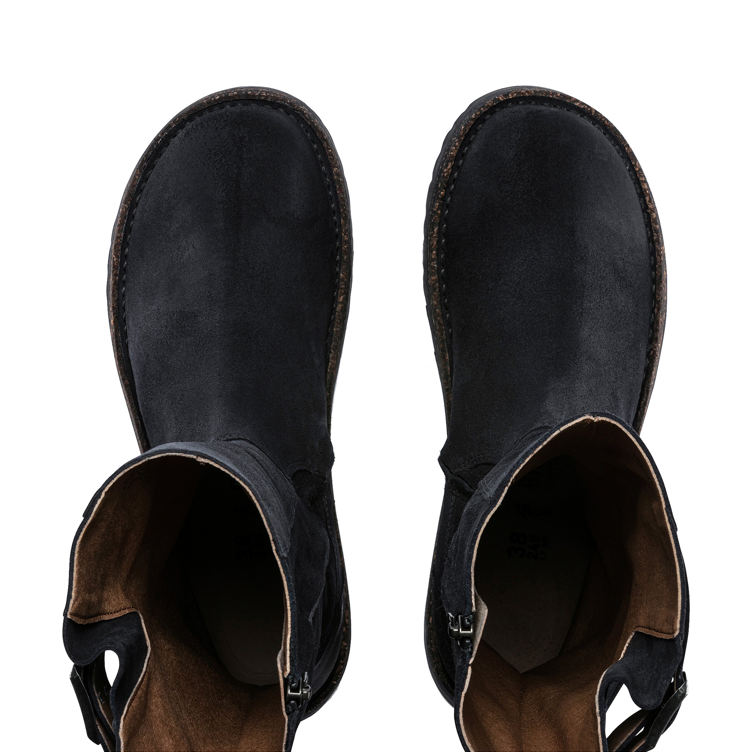 Birkenstock Melrose High Graphite Suede Leather top view