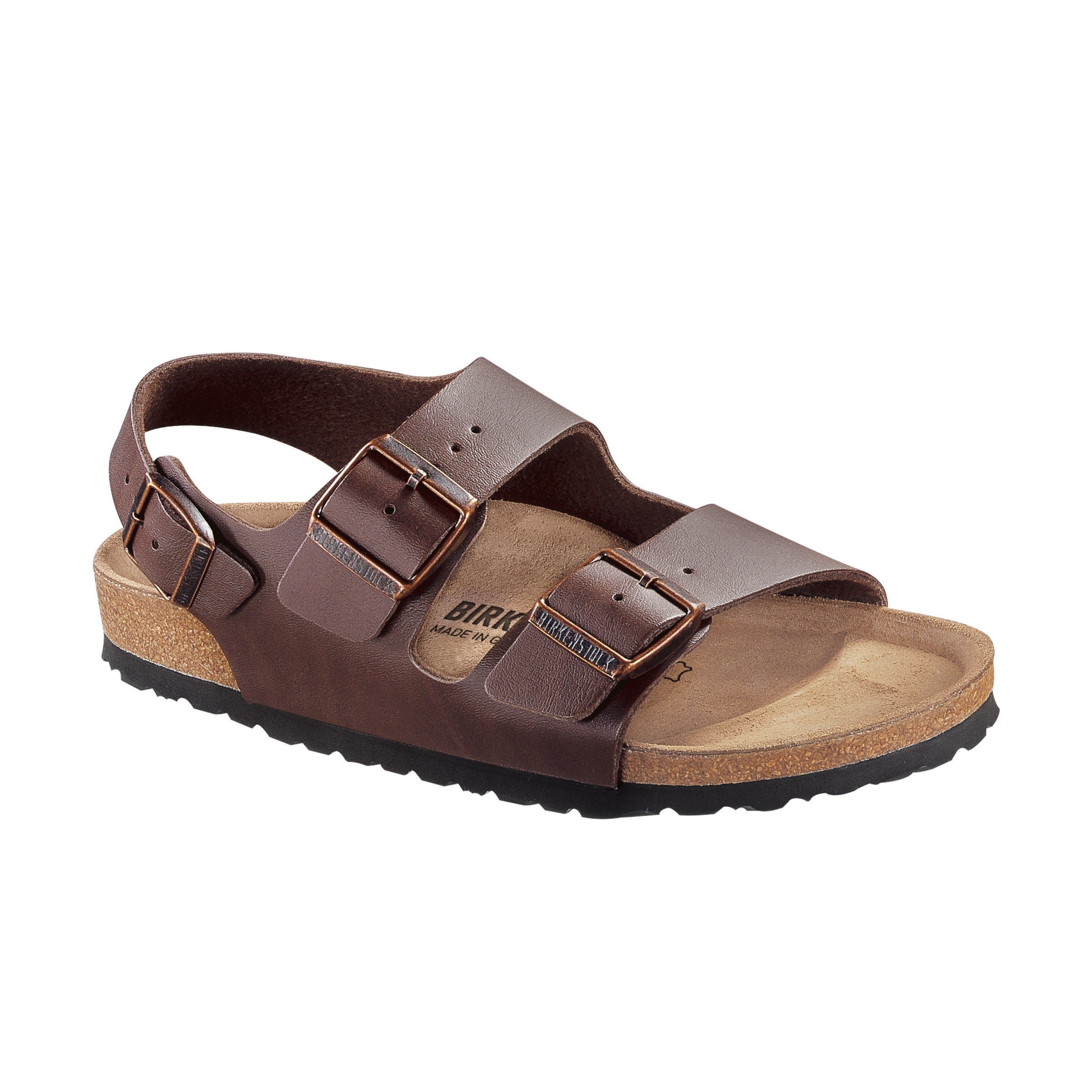 Birkenstock Milano Dark Brown Birko-Flor