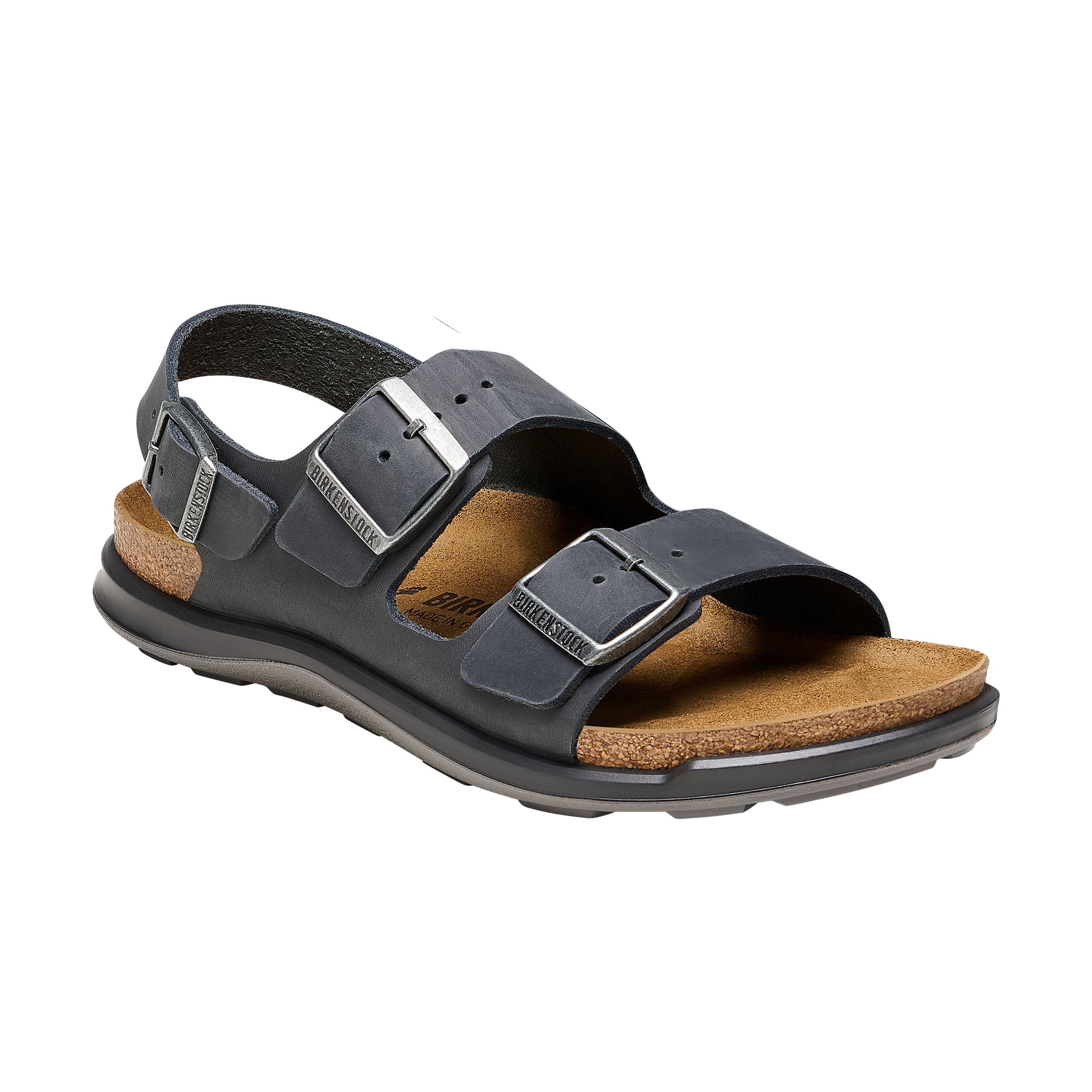 Birkenstock Milano Cross Town Black Oiled Leather