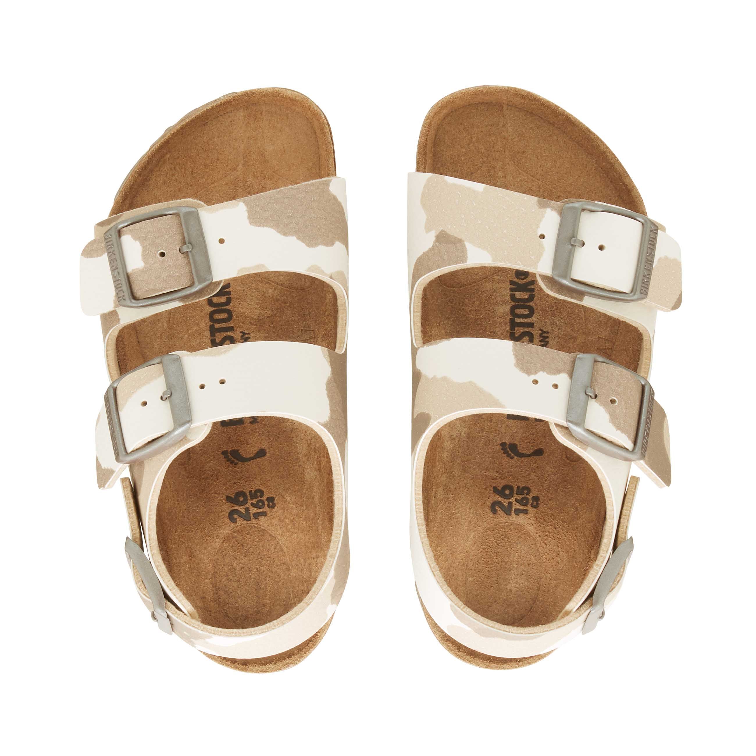 Birkenstock Milano Kids Desert Soil Camo Almond Birko-Flor top view