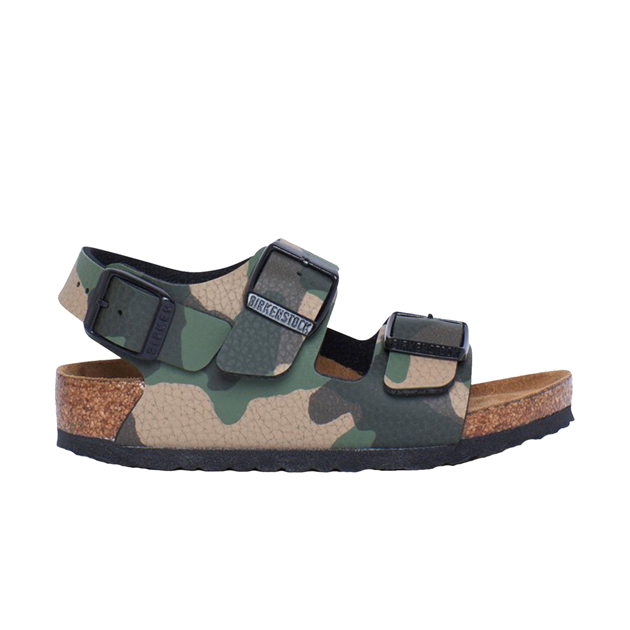 Birkenstock Milano Kids Desert Soil Camo Khaki Birko-Flor side view