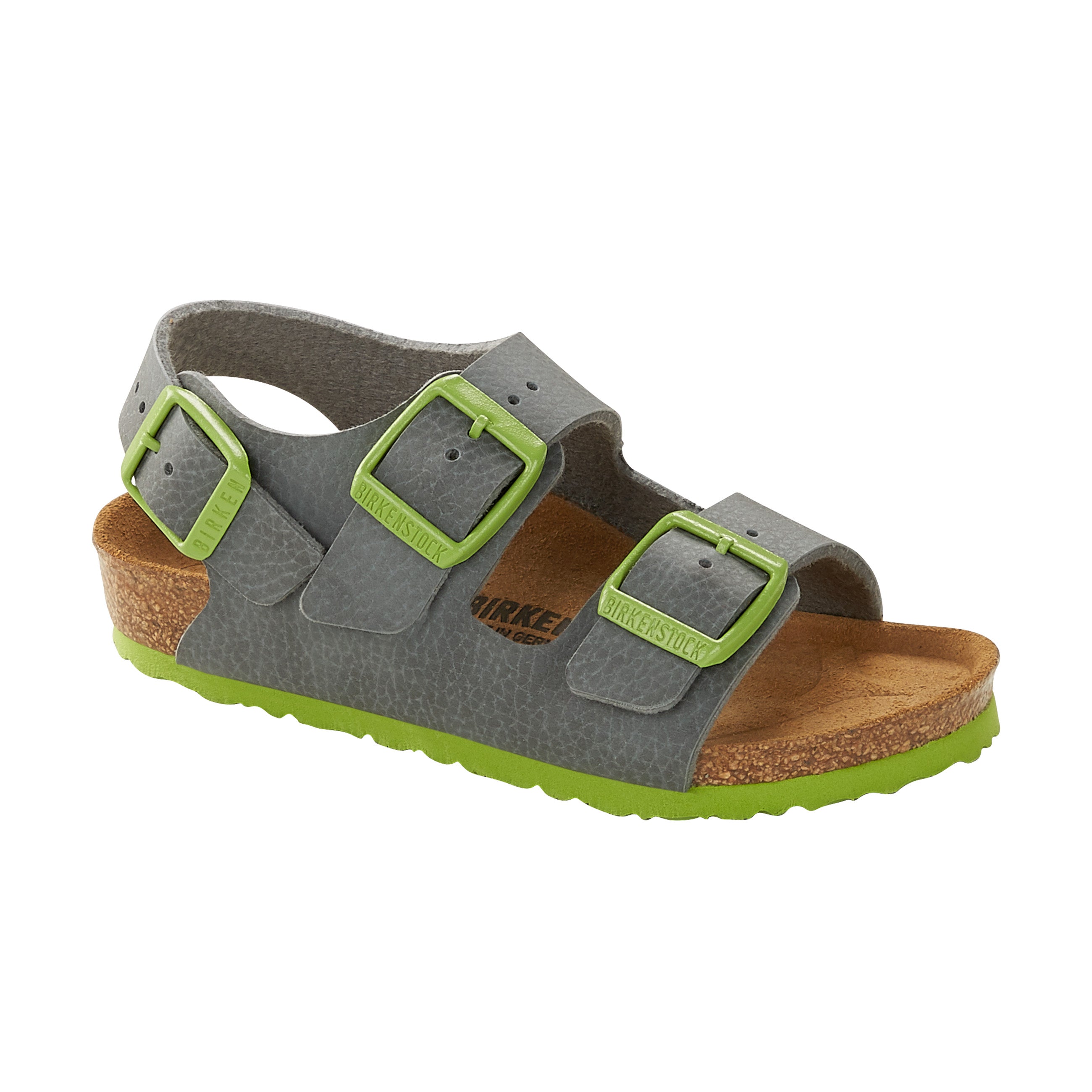 Birkenstock Milano Kids Desert Soil Grey Green Birko-Flor