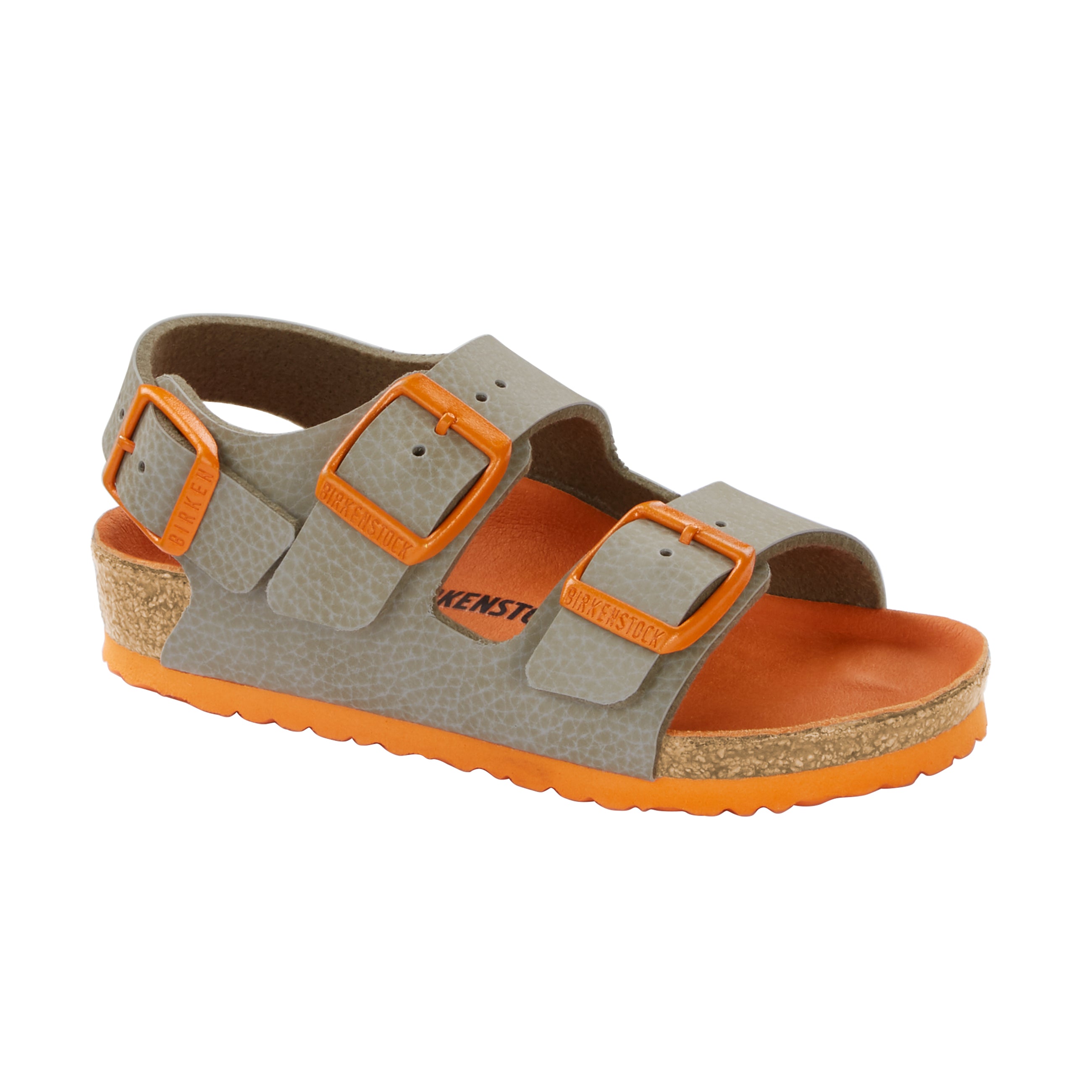 Birkenstock Milano Kids Desert Soil Taupe/Orange Birko-Flor