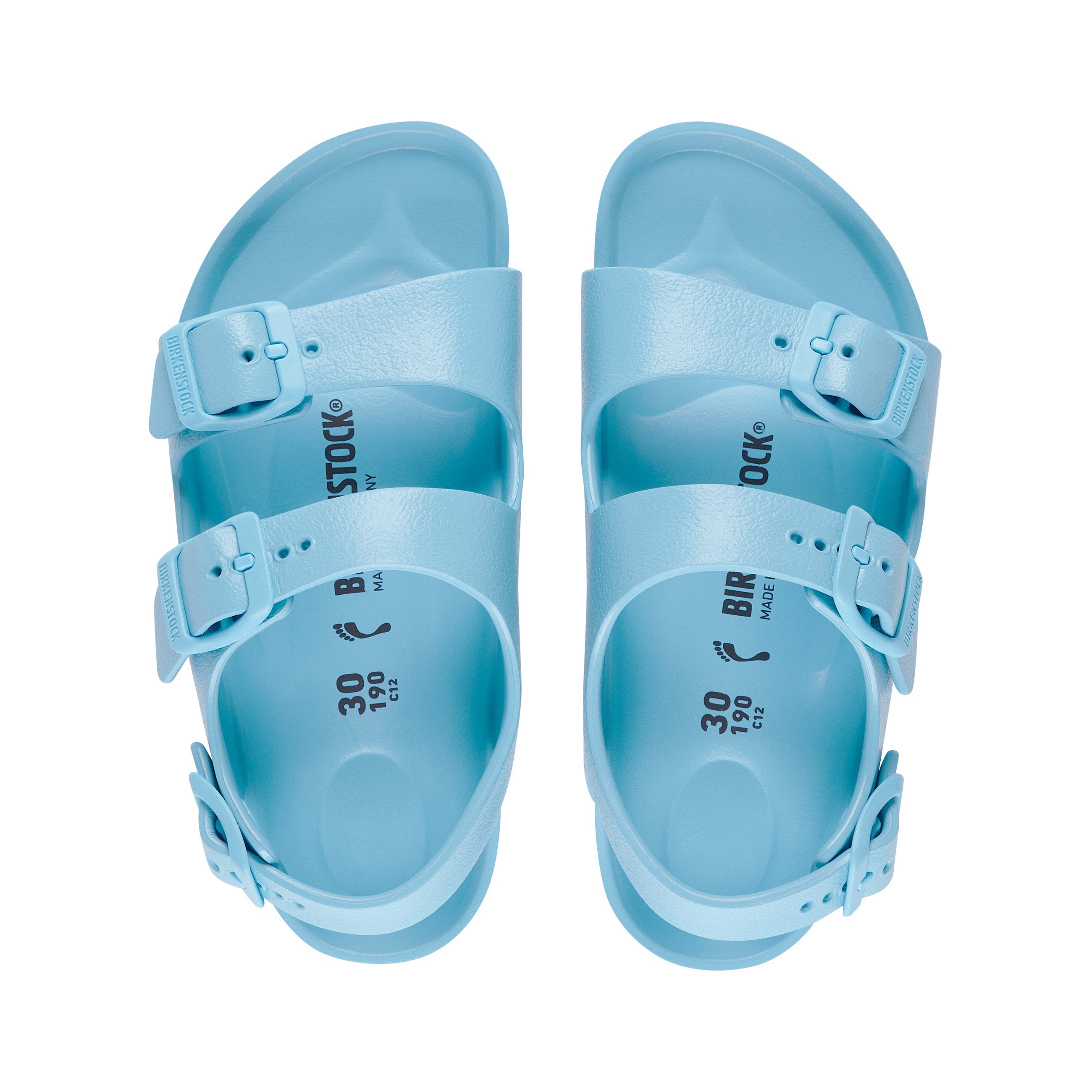 Birkenstock Milano Kids EVA Sky Blue top view