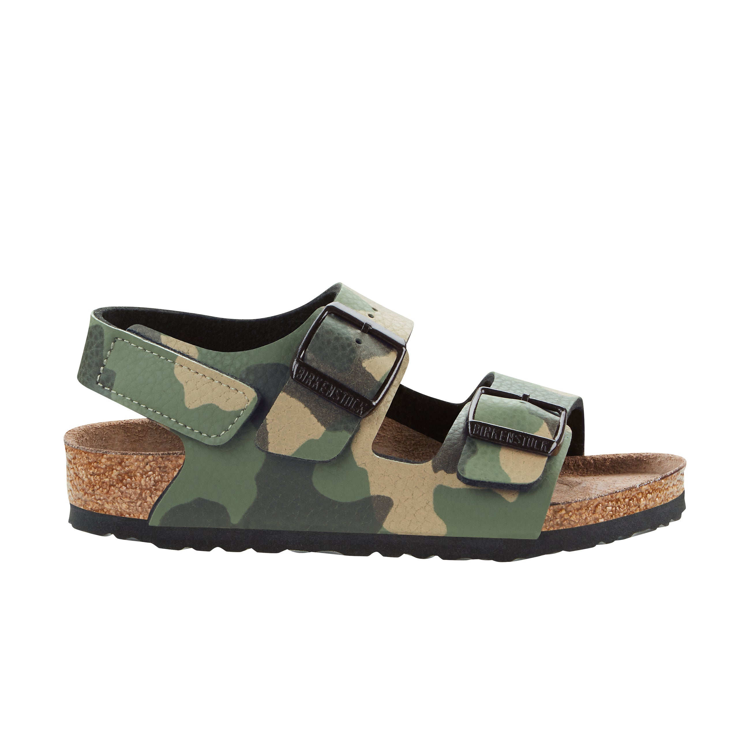 Birkenstock Milano Kids HL Desert Soil Camo Khaki Birko-Flor side view