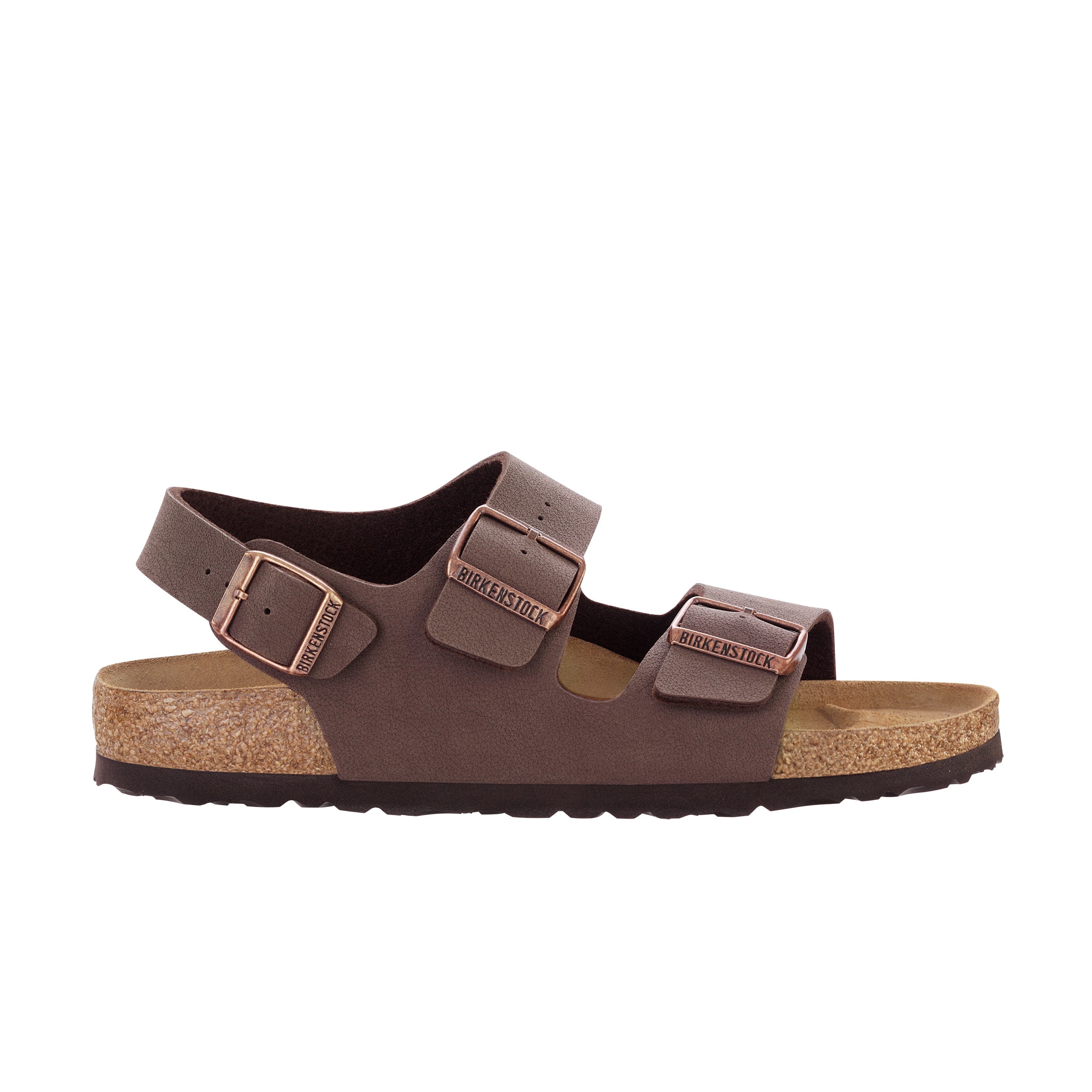 Birkenstock Milano Mocca BirkiBuc side view