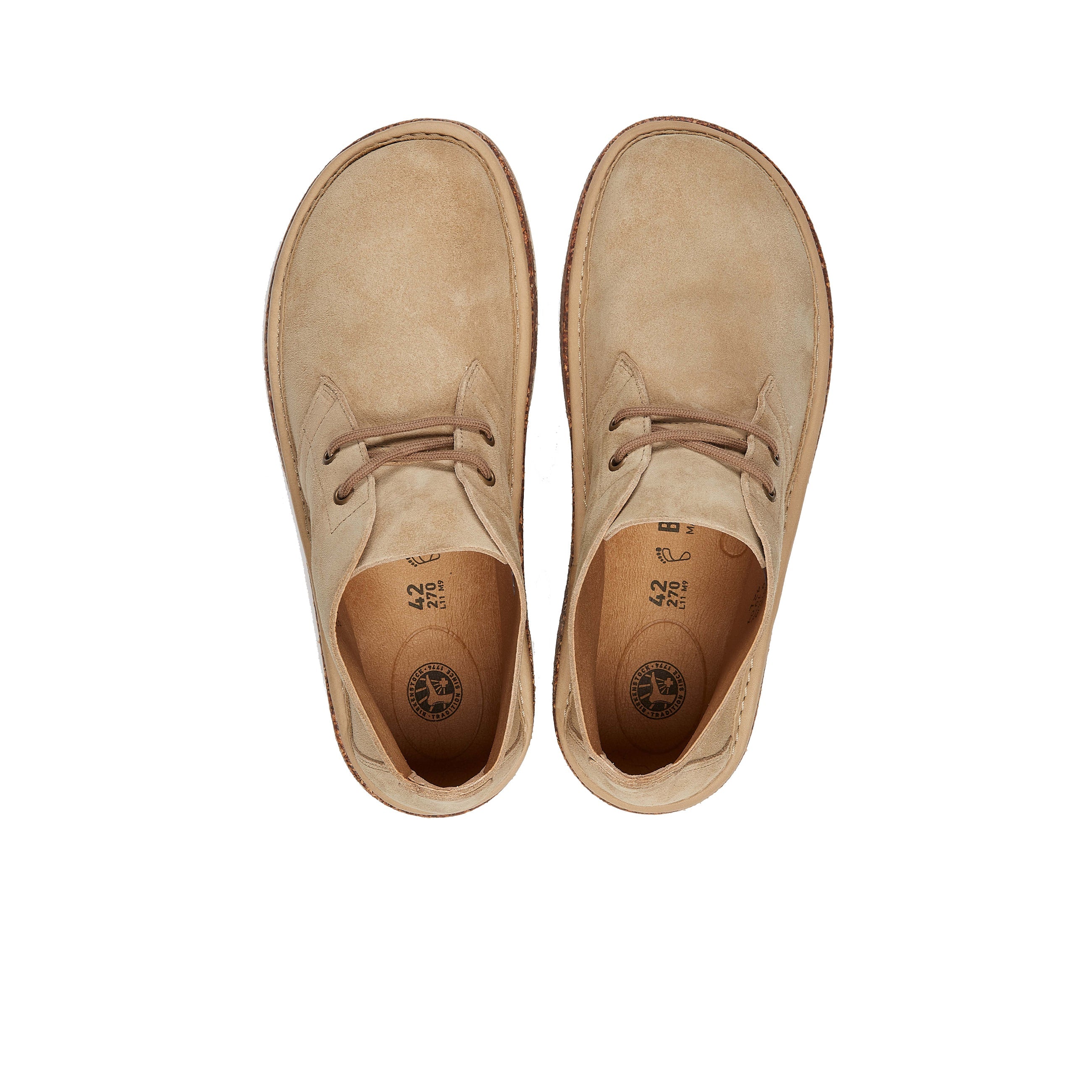 Birkenstock Milton Ginger Suede Leather top view