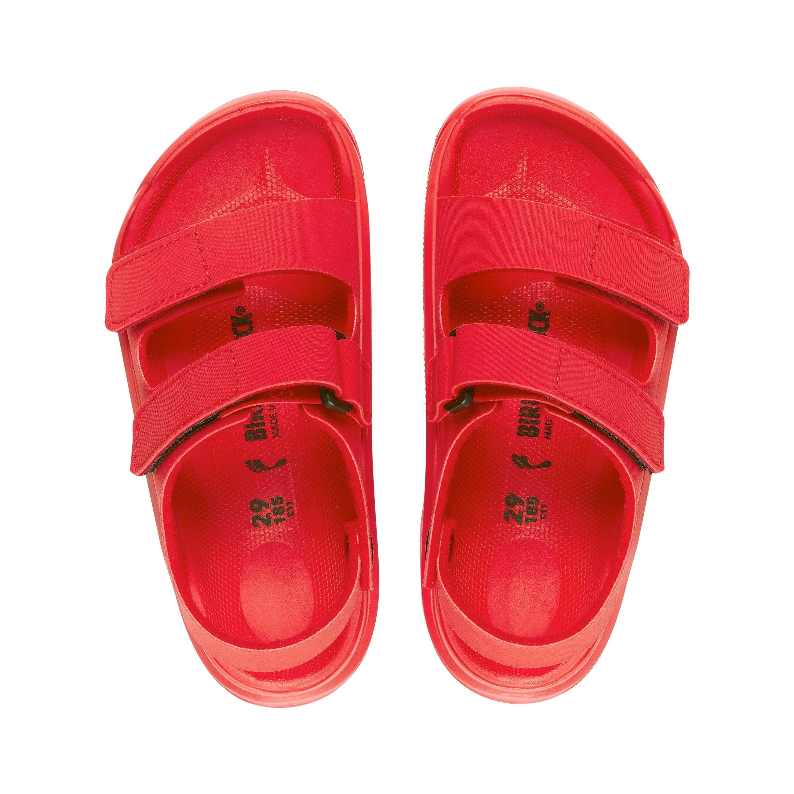 Birkenstock Mogami Kids Active Red Tecflor Birko-Flor/Polyurethane top view