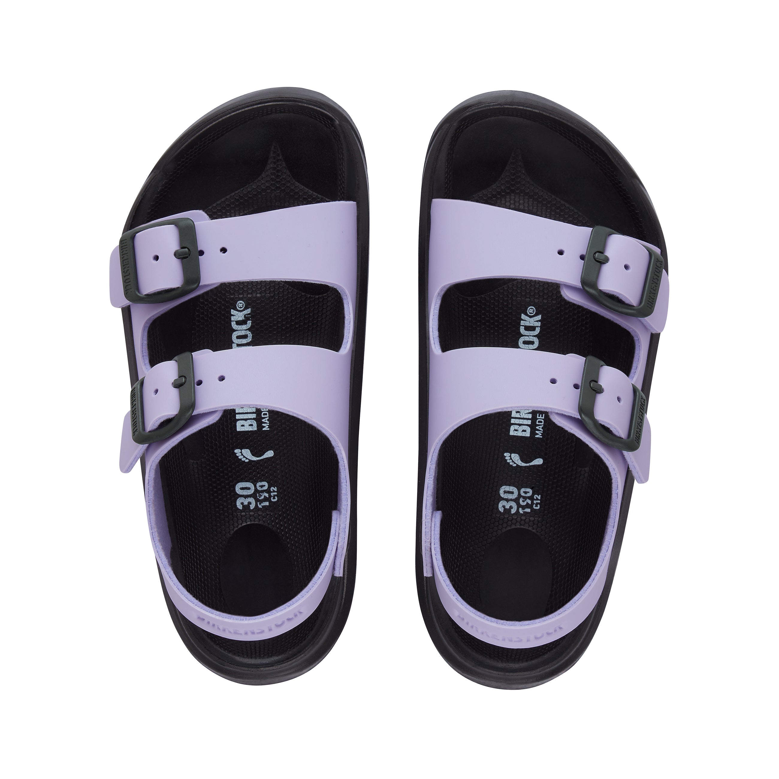 Birkenstock Mogami Kids Birko Flor Purple Fog top view