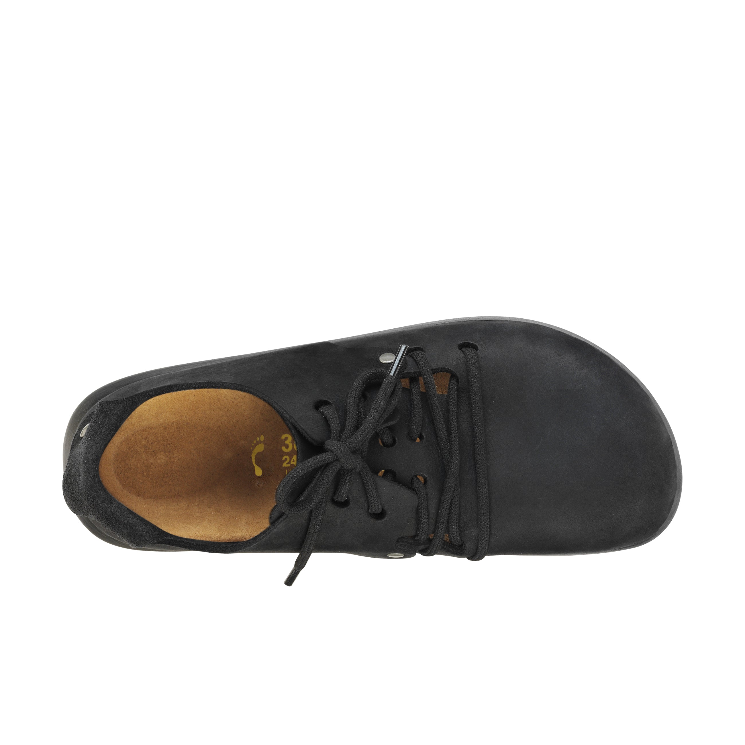 Birkenstock Montana Black Oiled/Smooth Leather top view