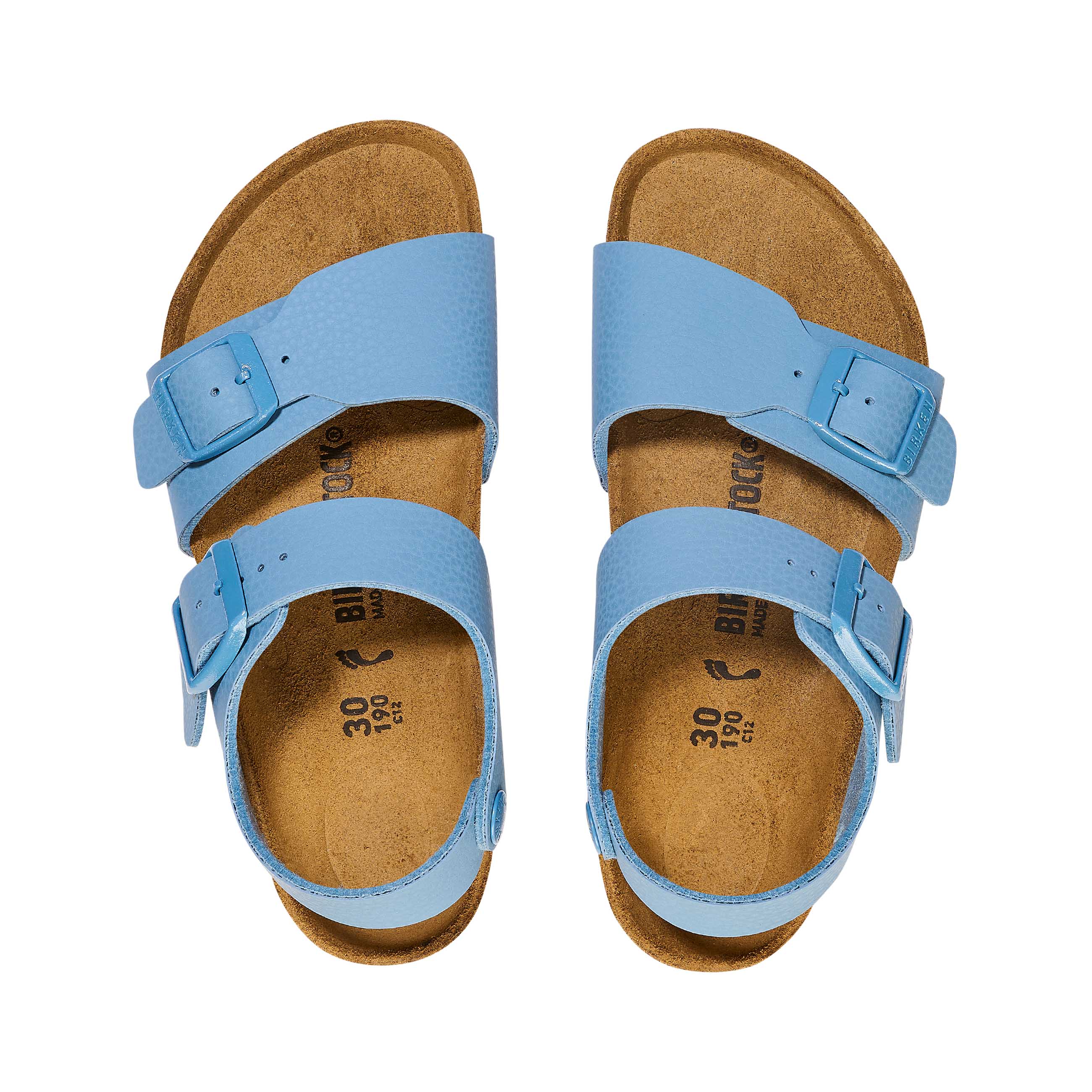 Birkenstock New York Kids Birko-Flor Desert Soil Elemental Blue top view