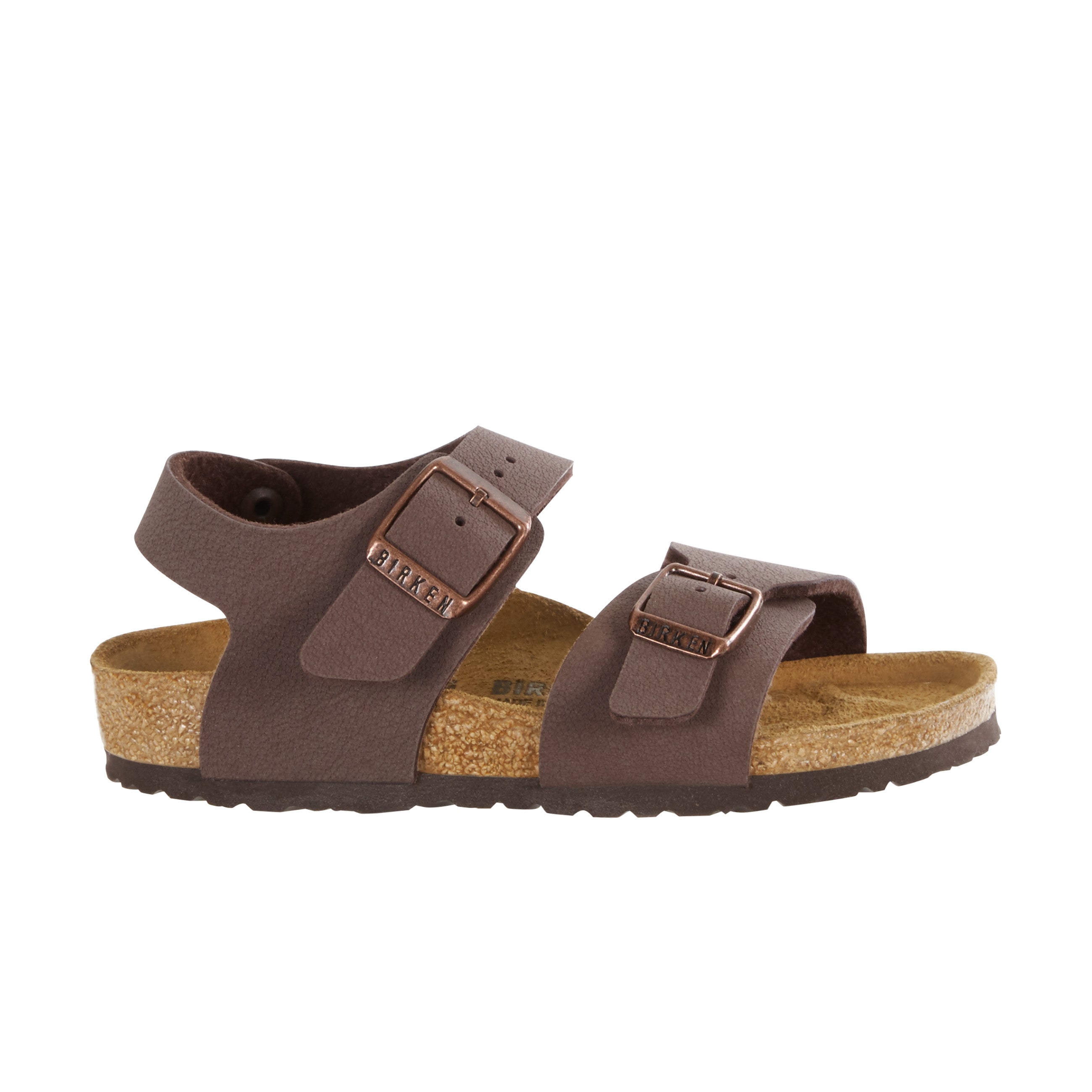 Birkenstock New York Kids Mocca BirkiBuc side view