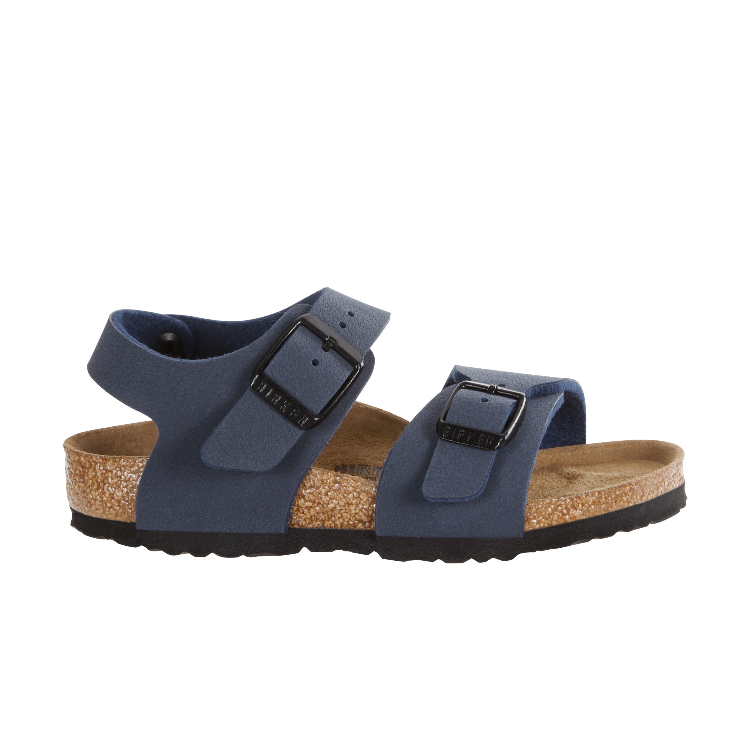 Birkenstock New York Kids Navy BirkiBuc side view