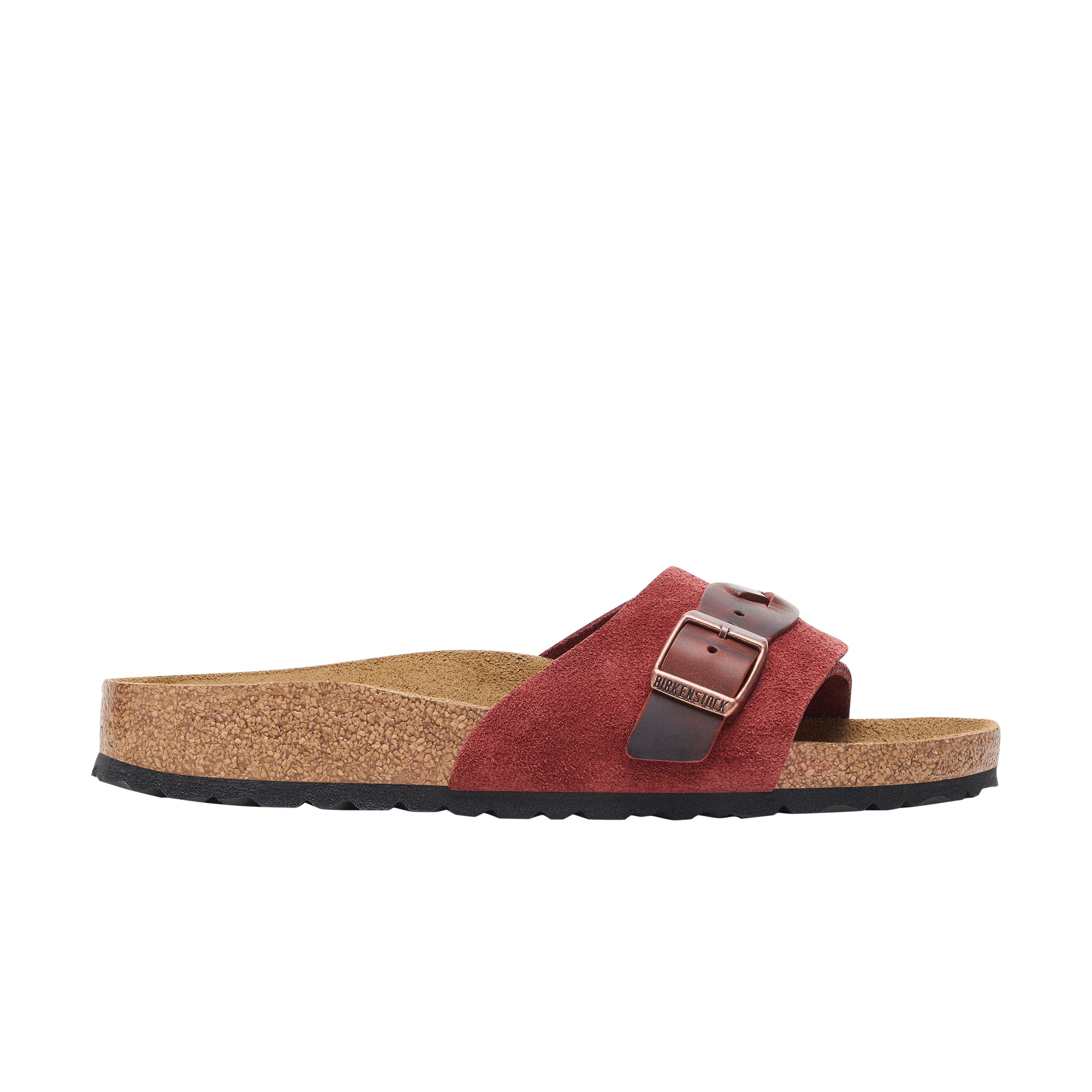 Birkenstock Oita Braided Suede Leather Zinfandel side view