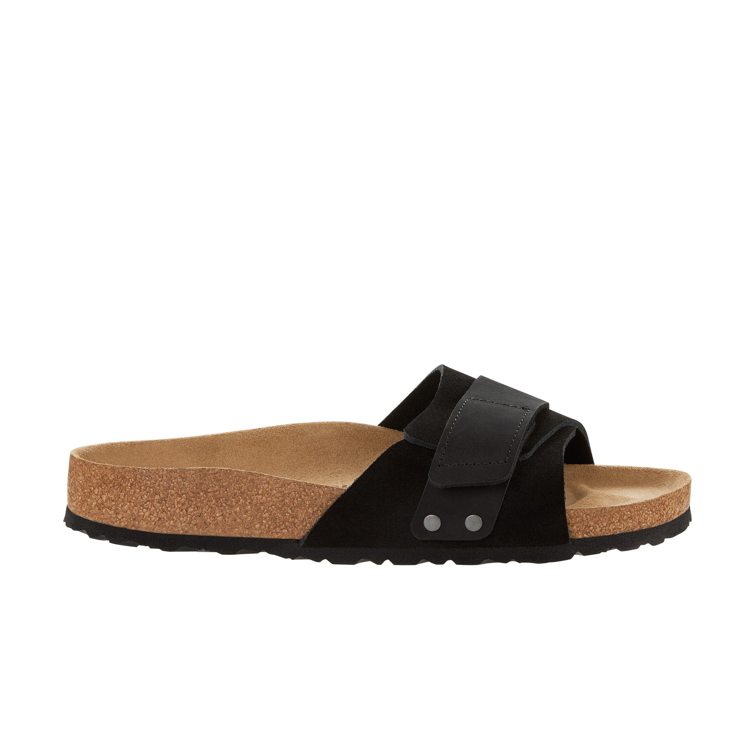 Birkenstock Oita Suede Leather Black side view