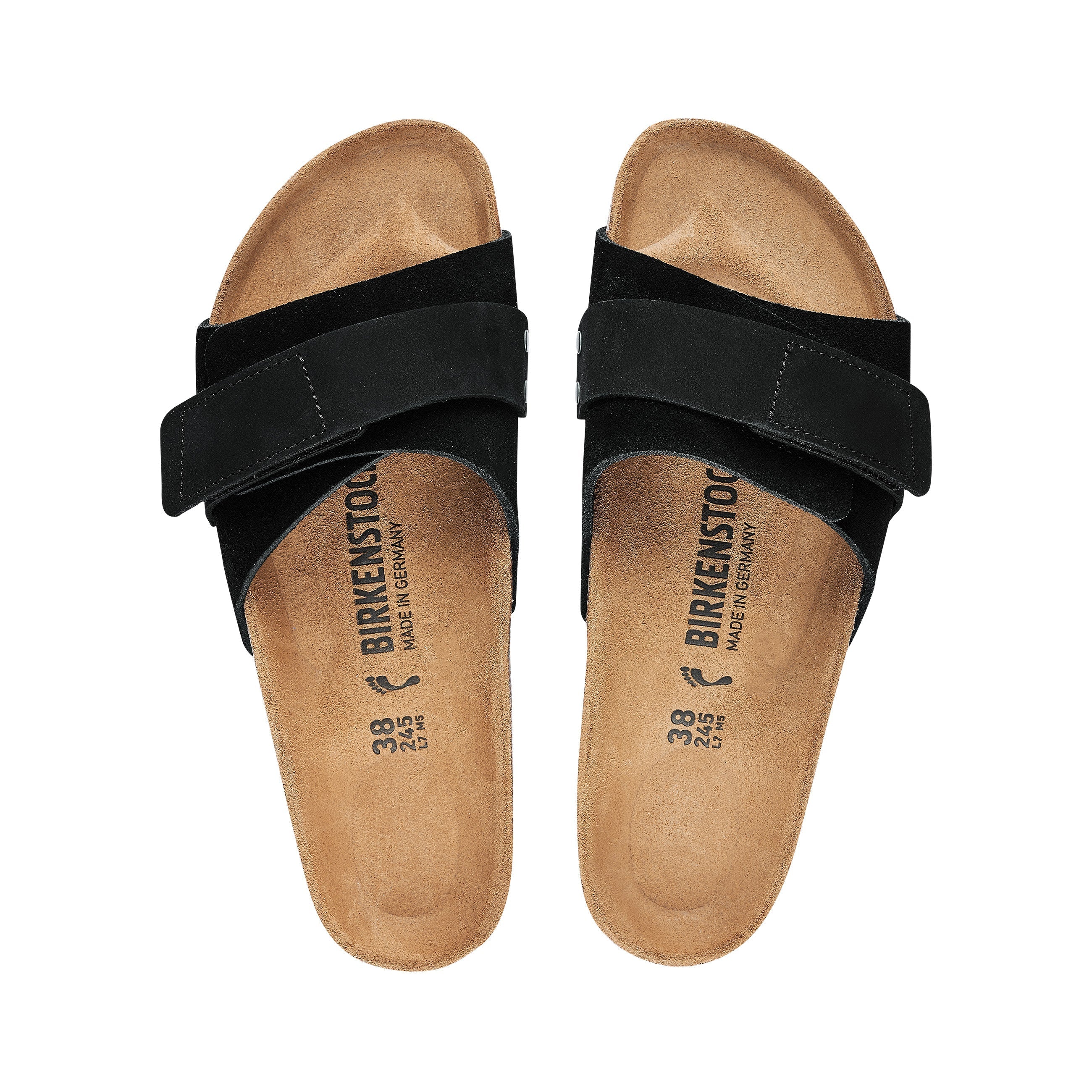 Birkenstock Oita Suede Leather Black top view