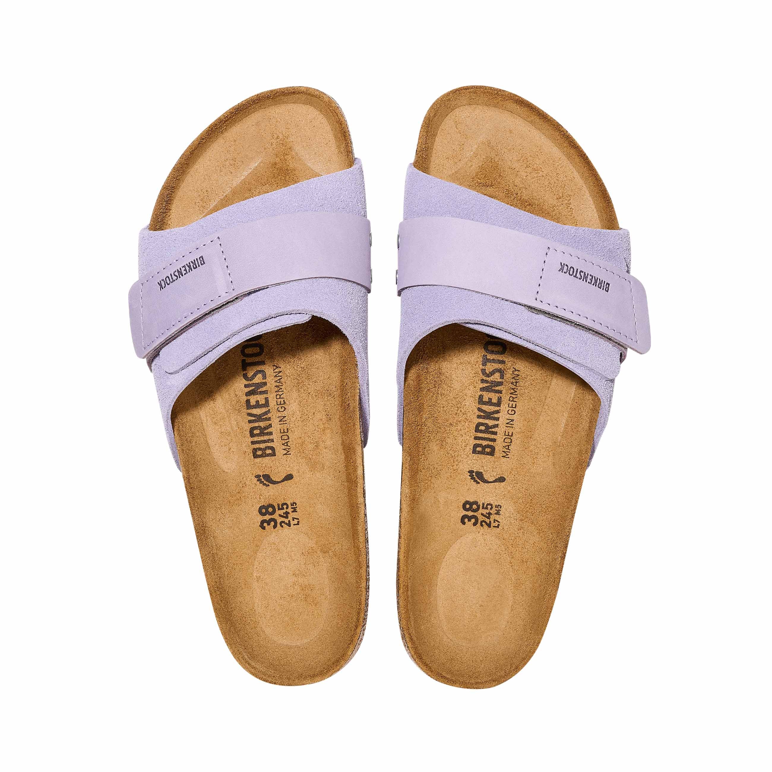 Birkenstock Oita Purple Fog Suede/Nubuck Leather top view