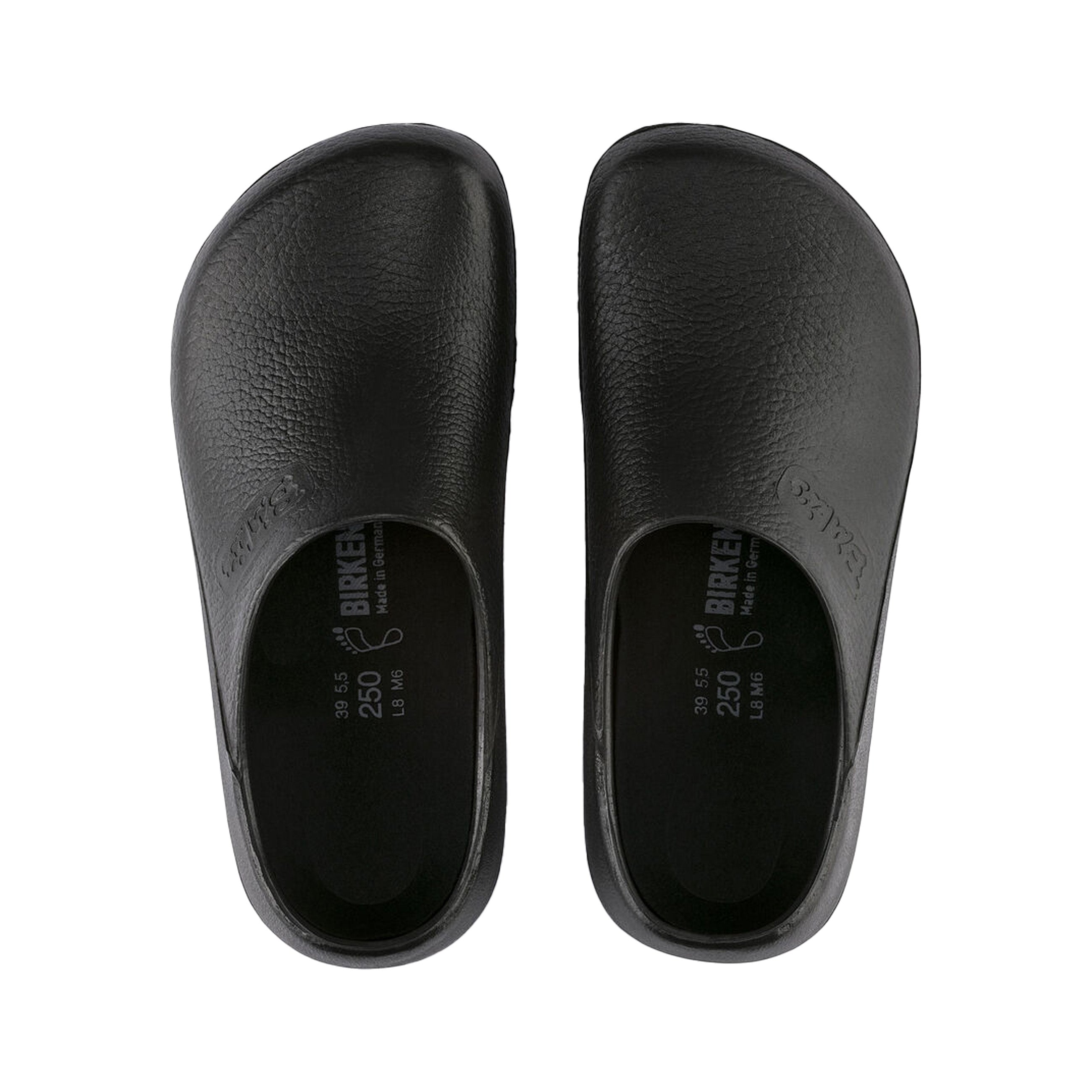 Birkenstock Profi Birki Fusion Black Polyurethane top view