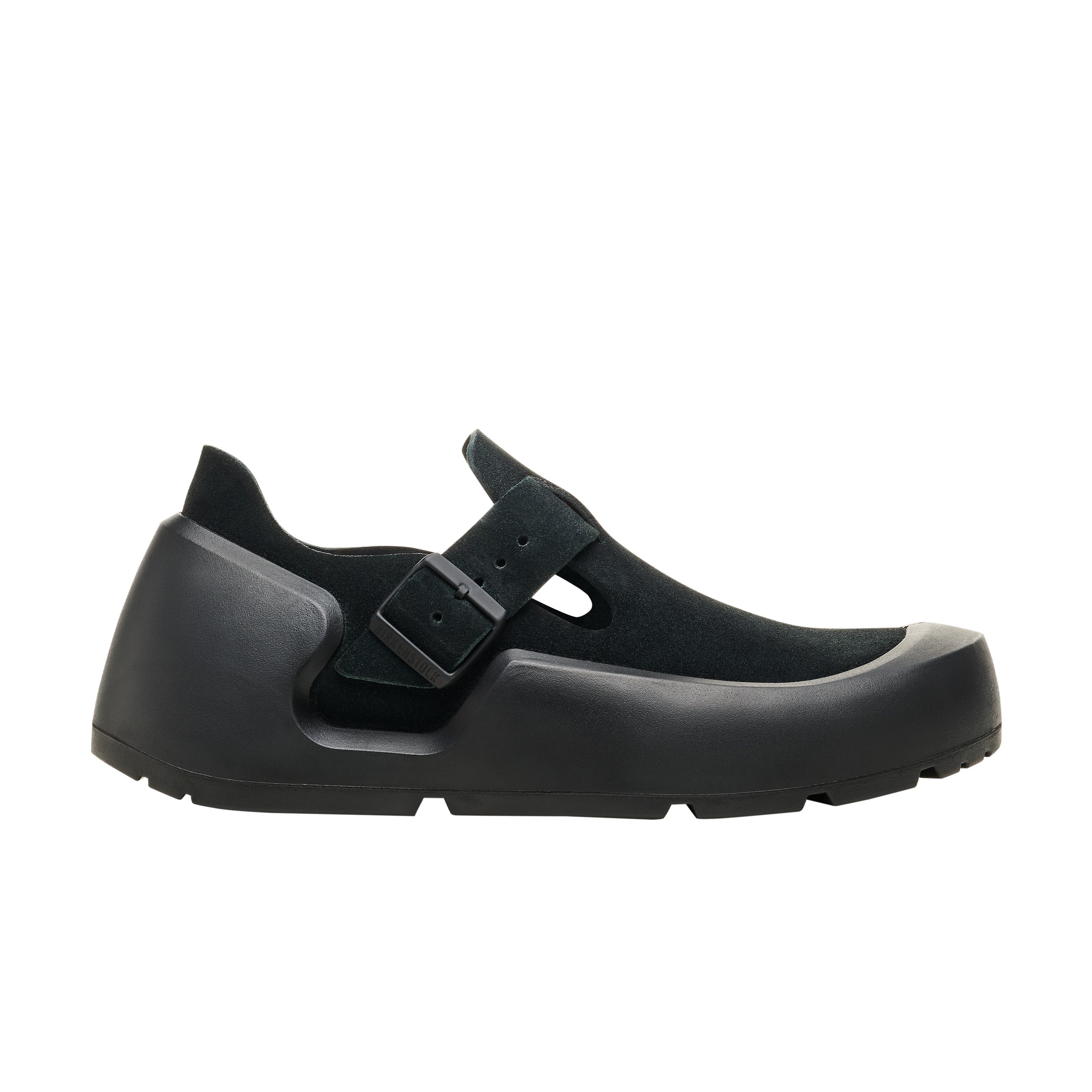 Birkenstock Reykjavik Black Nubuck Leather side view