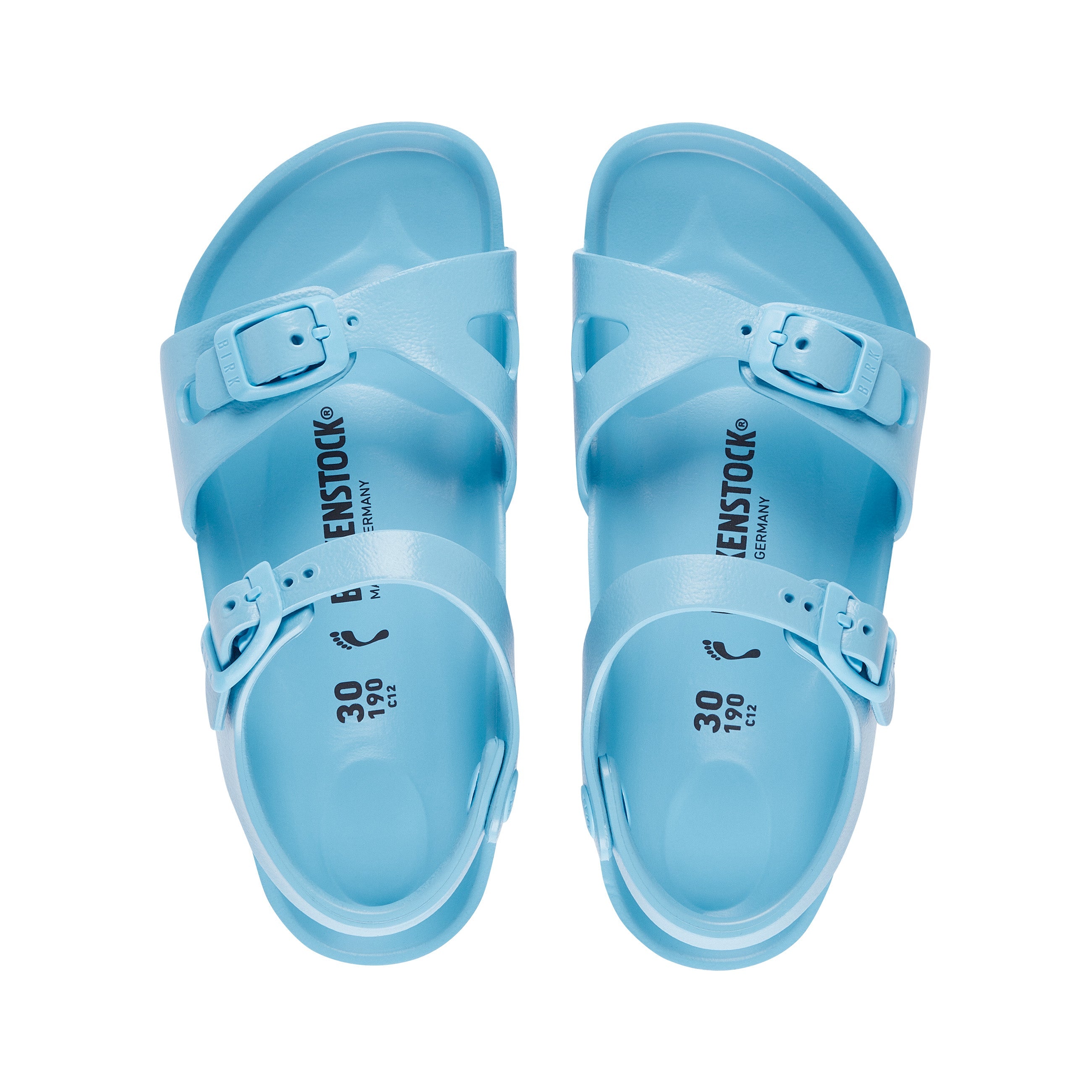 Birkenstock Rio Kids EVA Sky Blue top view