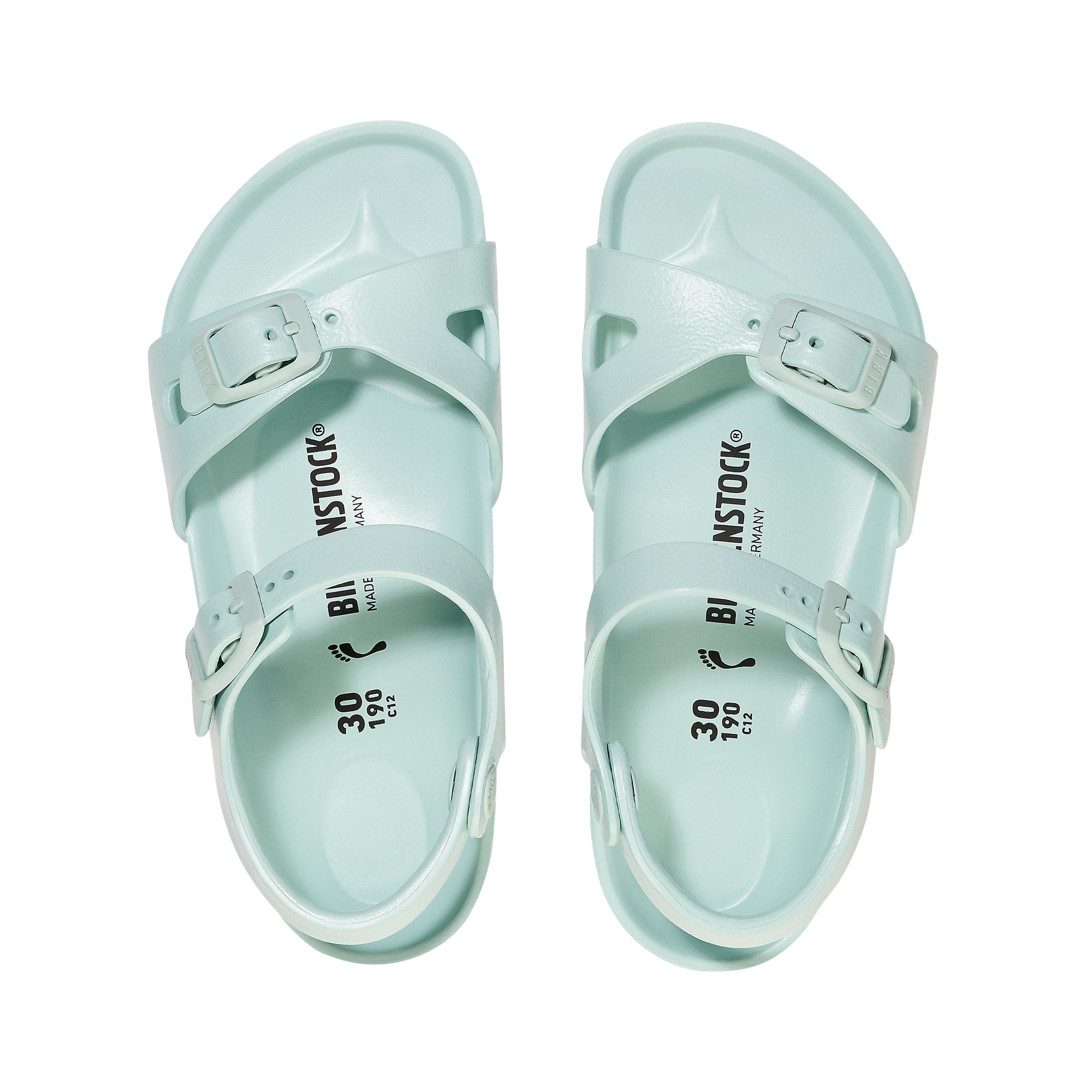 Birkenstock Rio Kids EVA Surf Green top view