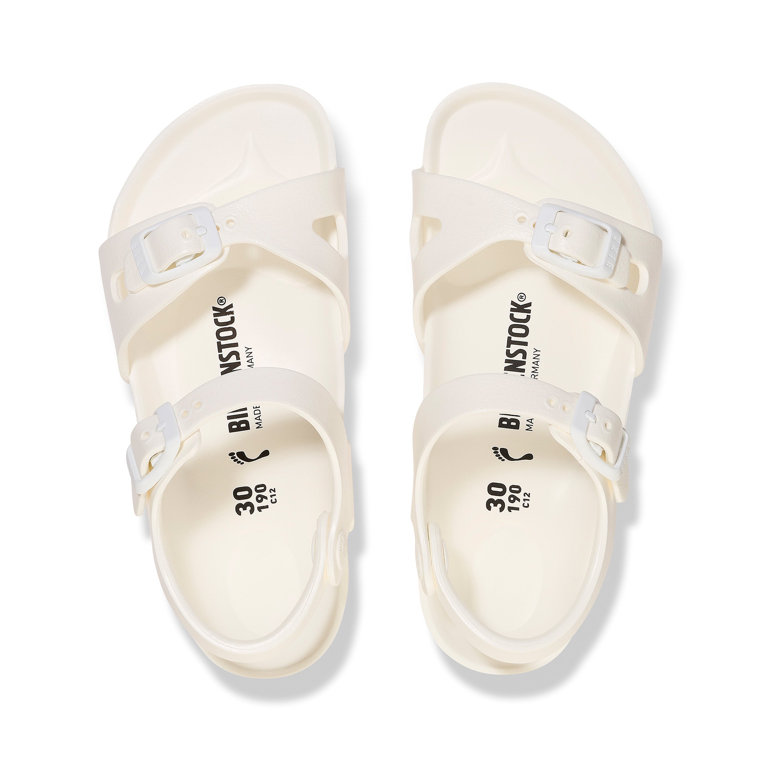 Birkenstock Rio Kids EVA White top view