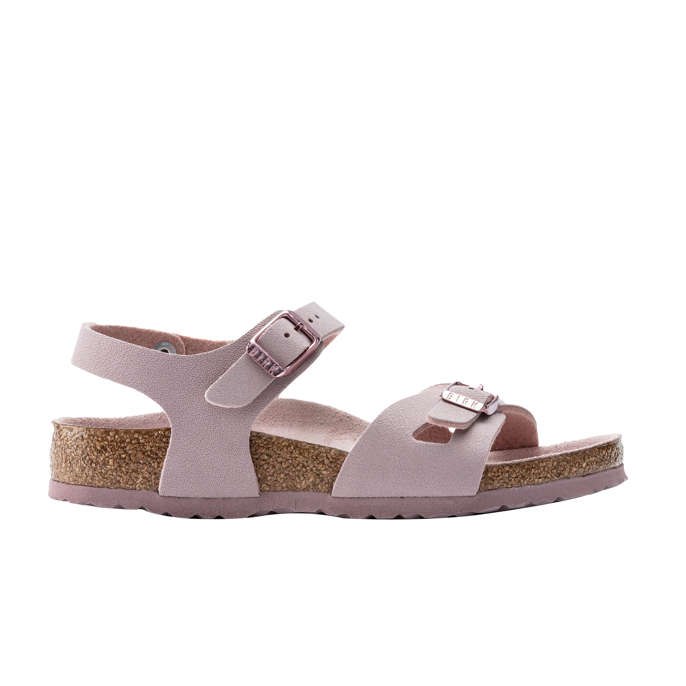 Birkenstock Rio Kids Lavender BirkiBuc side view