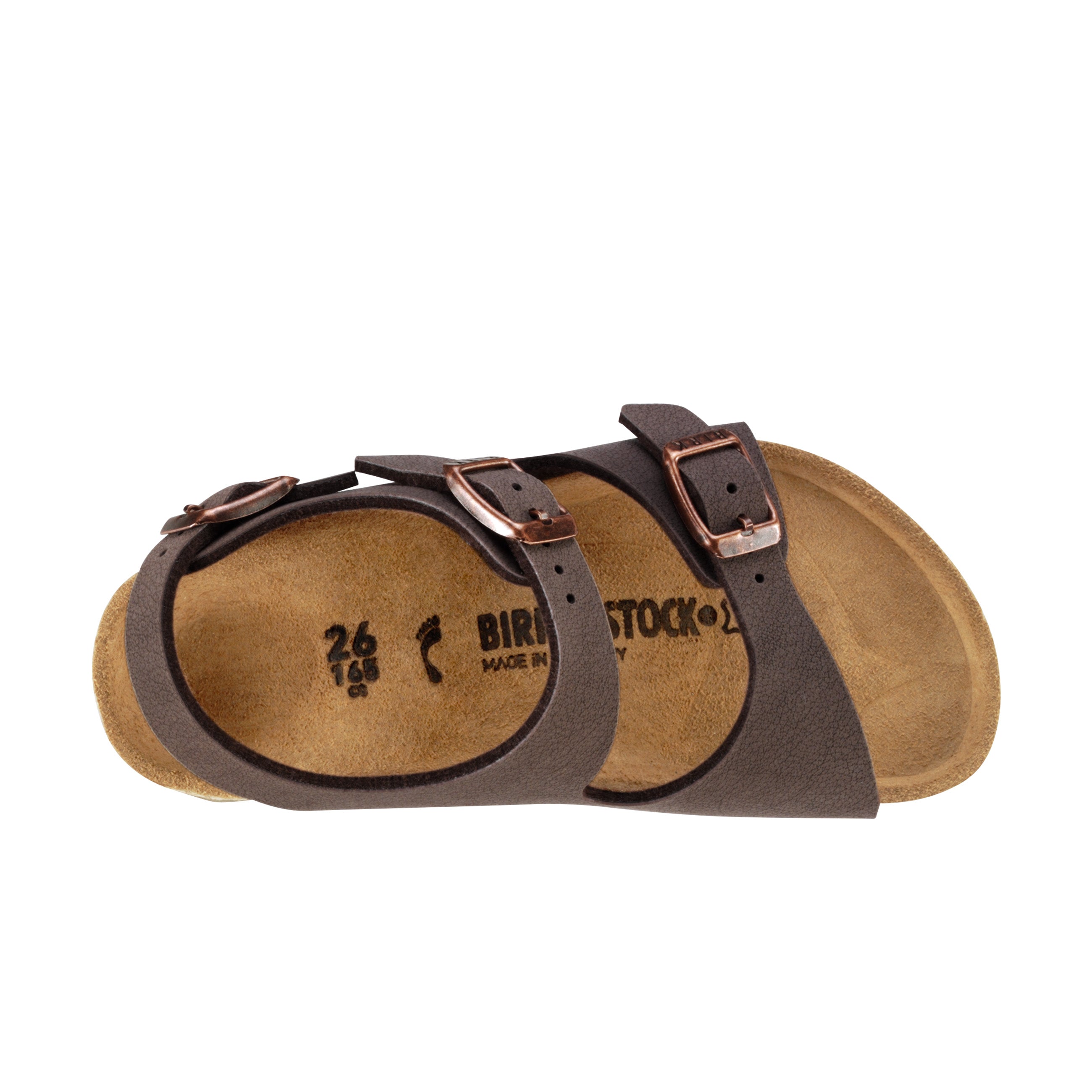 Birkenstock Roma Kids Mocca BirkiBuc top view