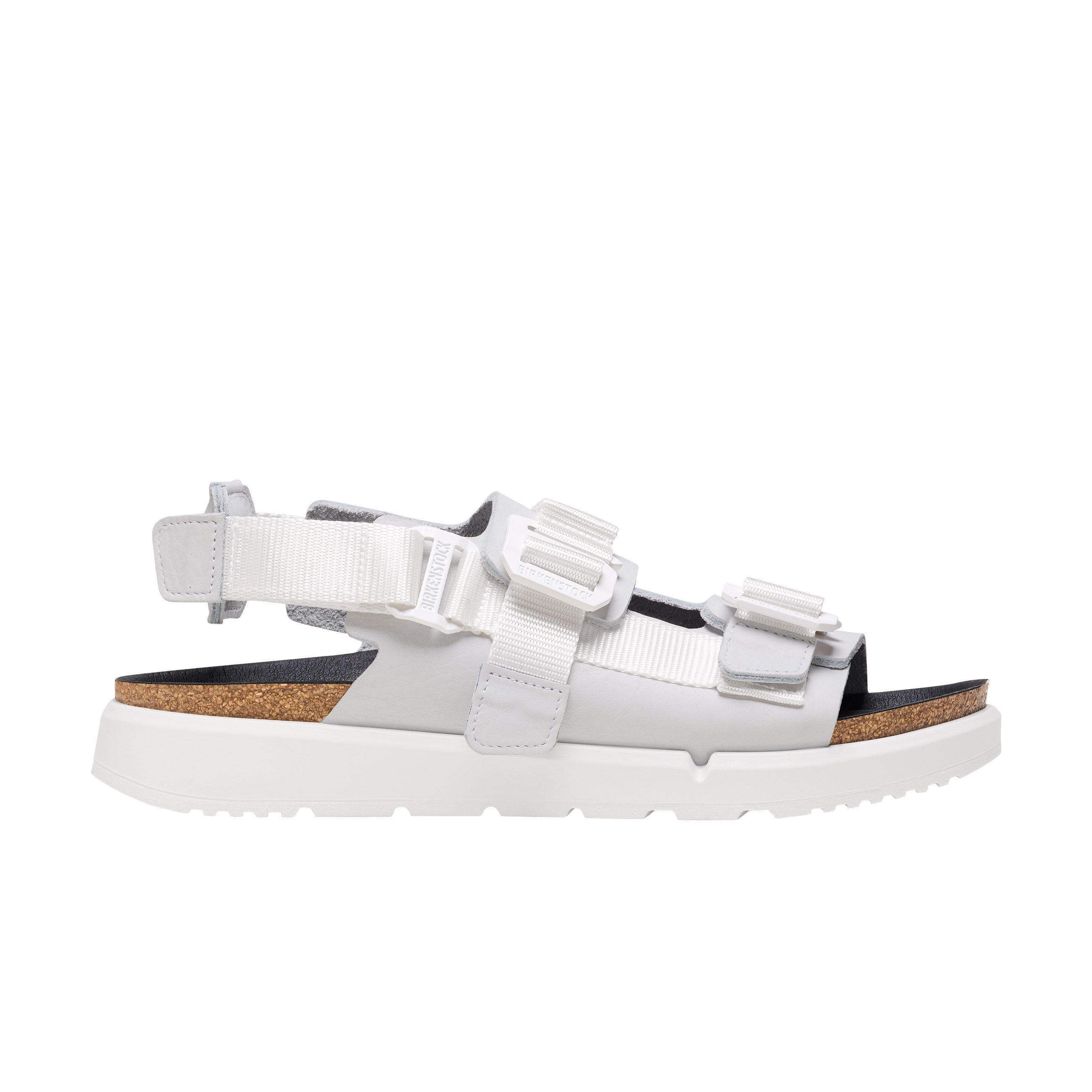 Birkenstock Shinjuku Antique White Natural Leather/Textile side view