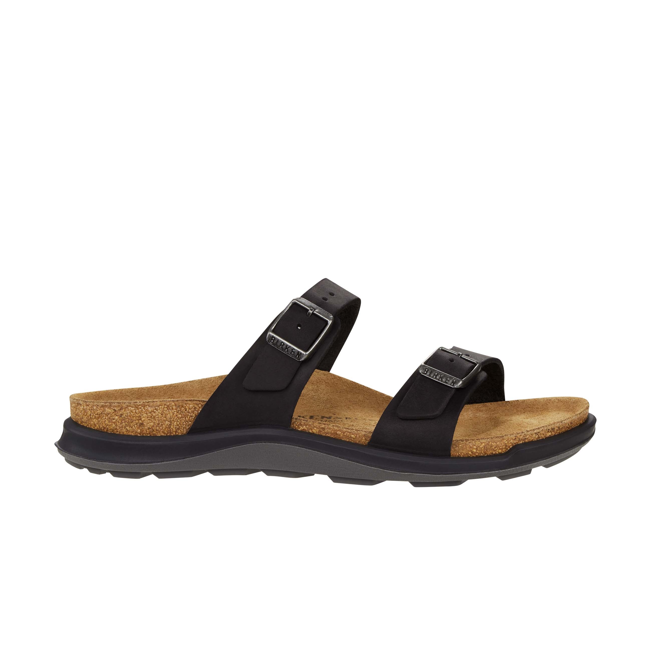 Birkenstock Sierra Cross Town Arctic Black Waxy Leather side view