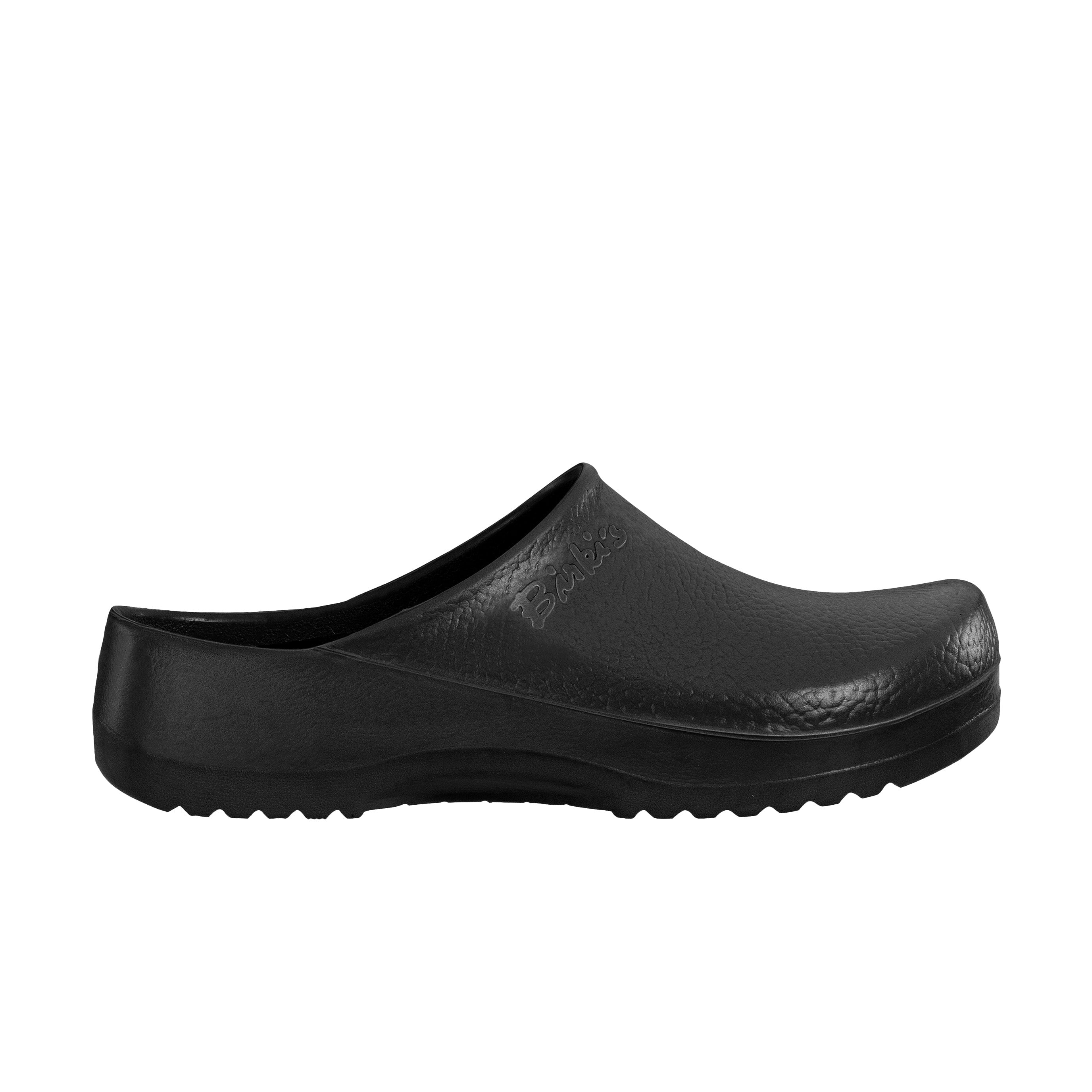 Birkenstock Super Birki Fusion Black Polyurethane side view