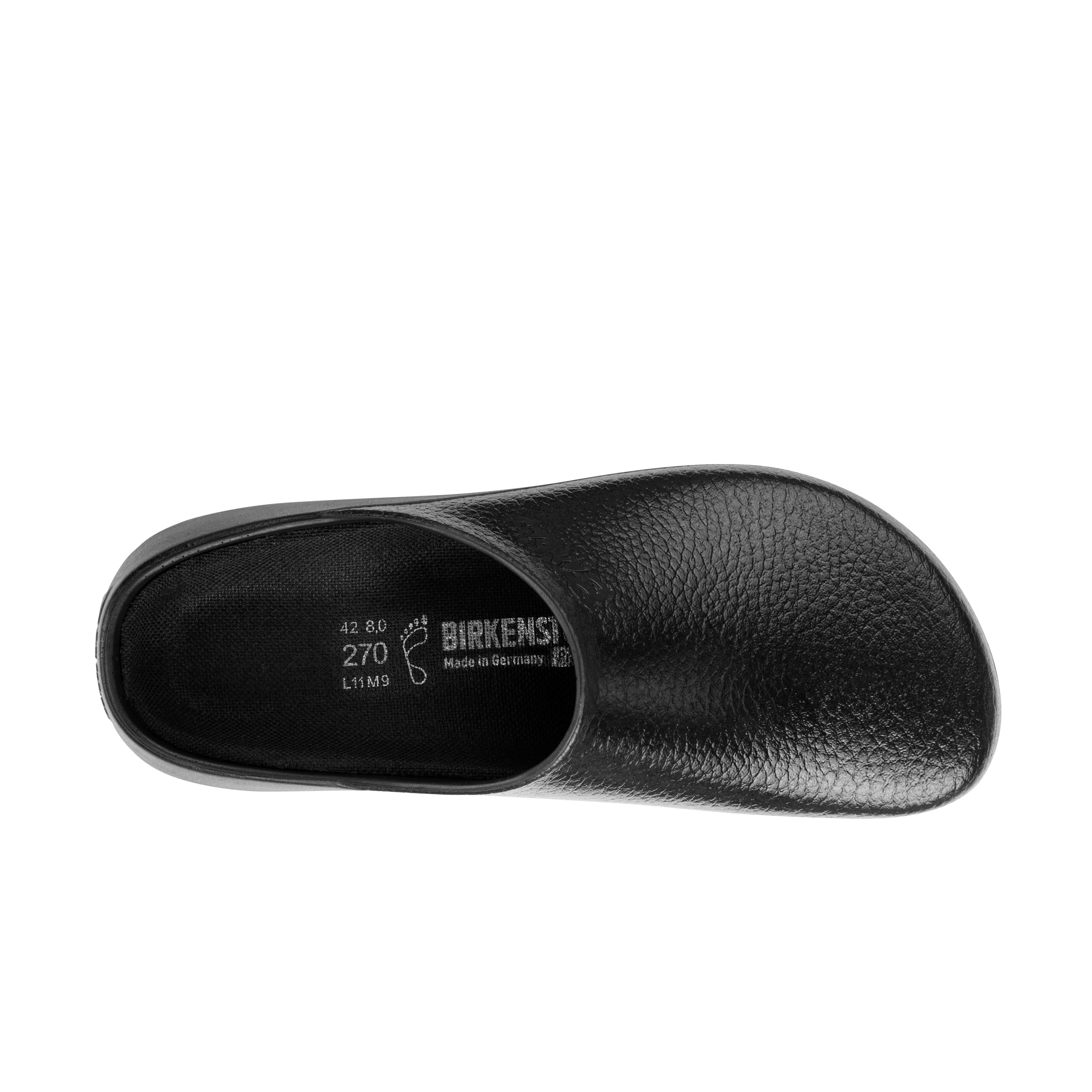 Birkenstock Super Birki Fusion Black Polyurethane top view