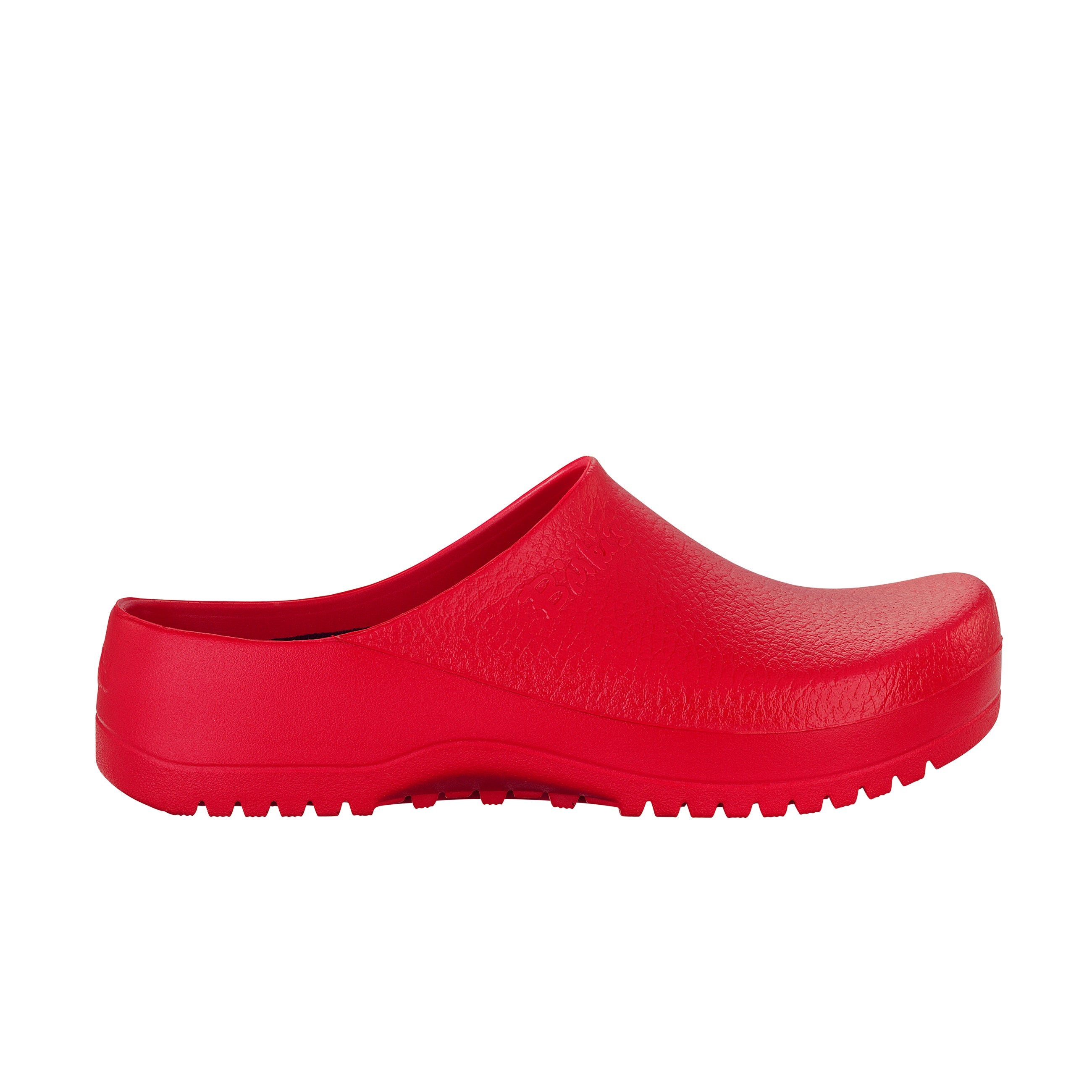 Birkenstock Super Birki Fusion Red Polyurethane side view