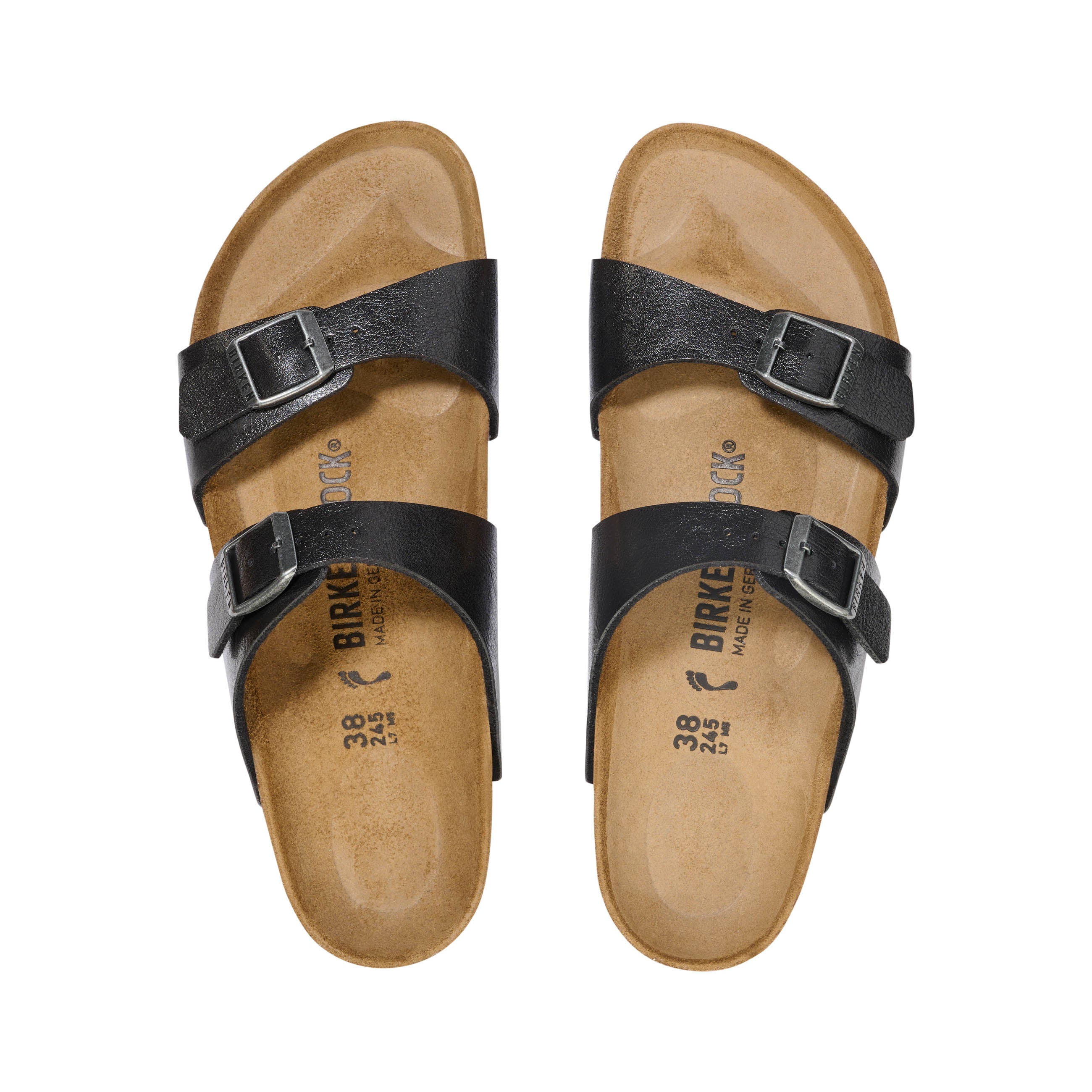 Birkenstock Sydney Graceful Licorice Birko-Flor top view