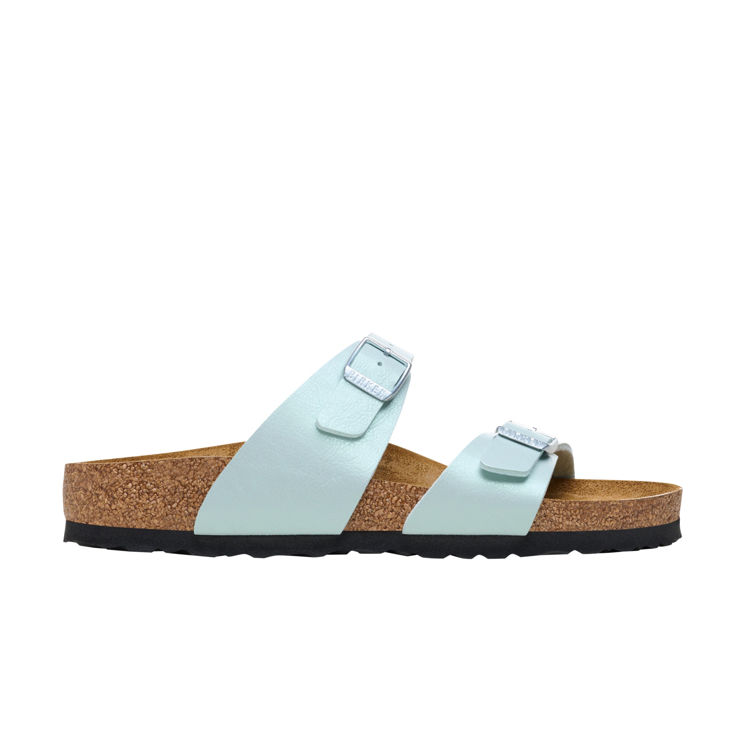 Birkenstock Sydney Graceful Surf Green Birko-Flor side view