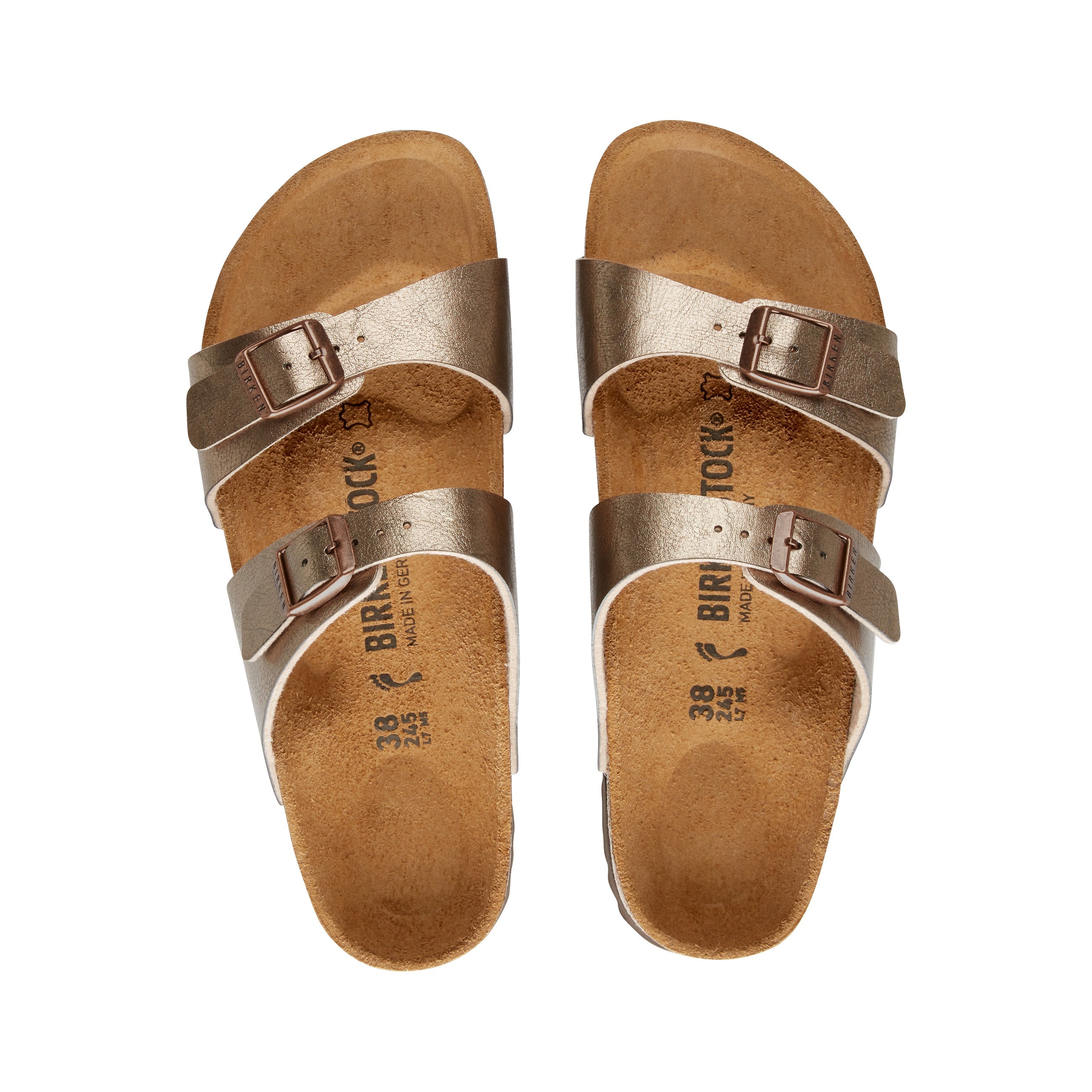 Birkenstock Sydney Graceful Taupe Birko-Flor top view