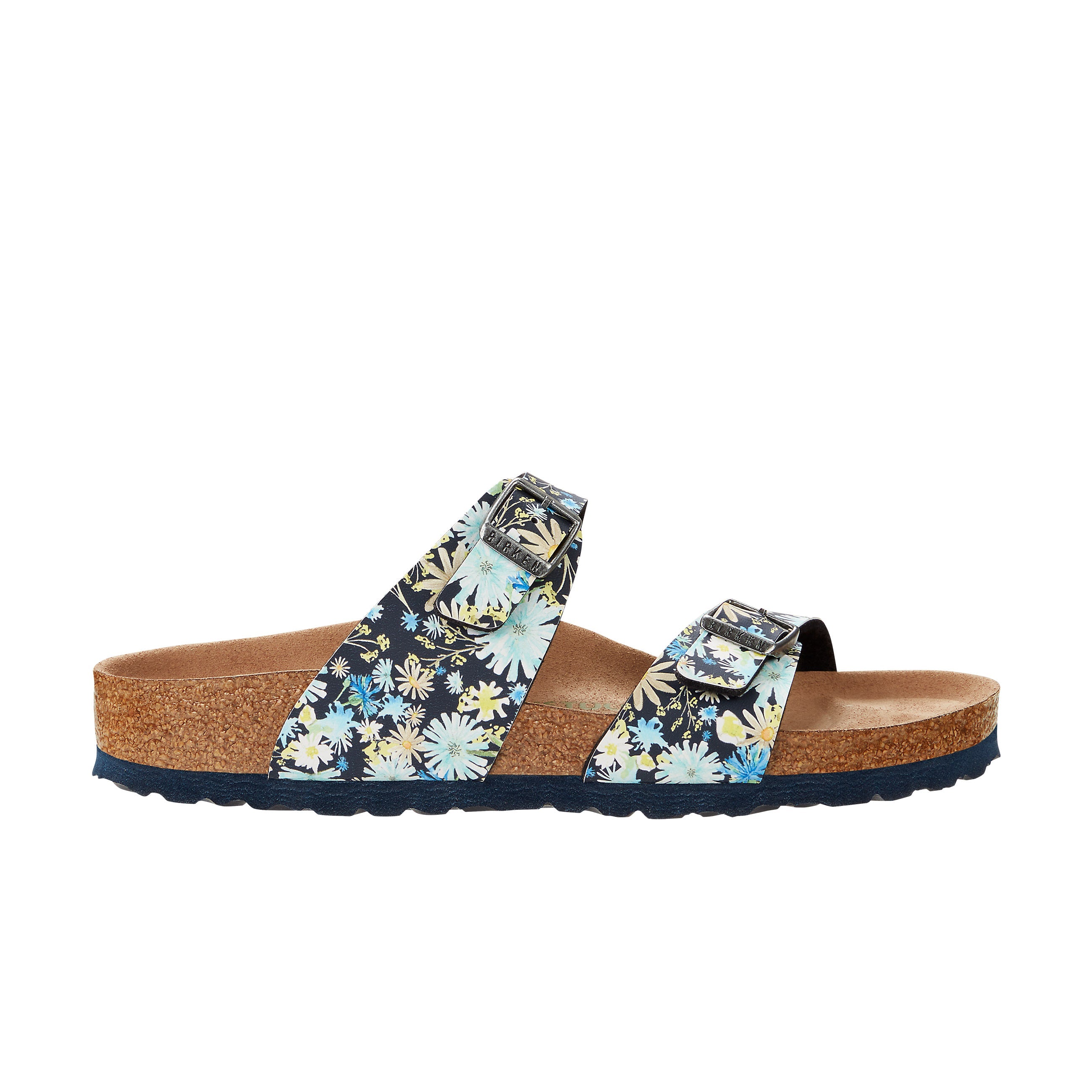 Birkenstock Sydney Vegan Blue Multicolour Birko-Flor side view