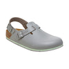 Birkenstock Tokio Pro Grey PU Coated Natural Leather