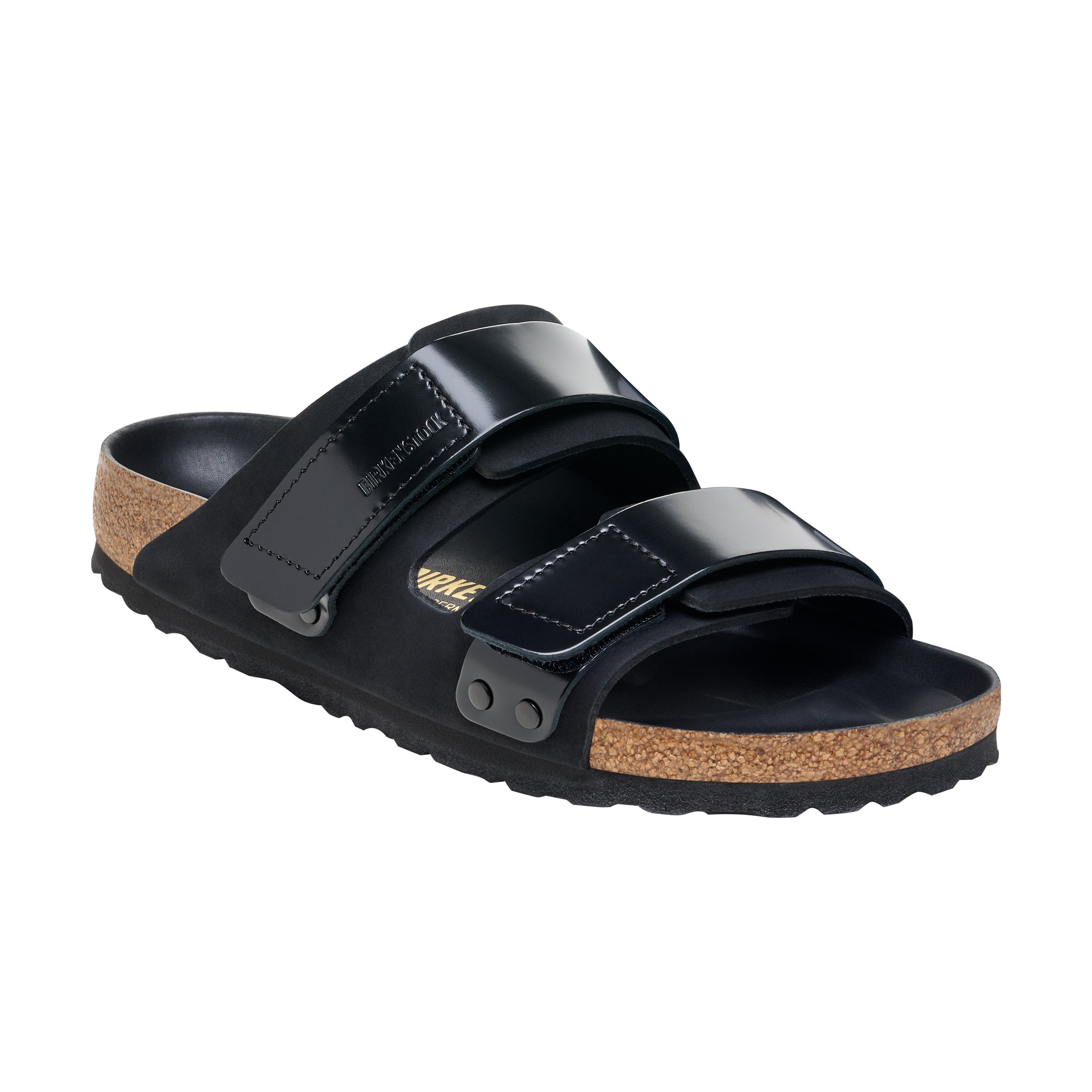 Birkenstock Uji High Shine Black Nubuck Leather