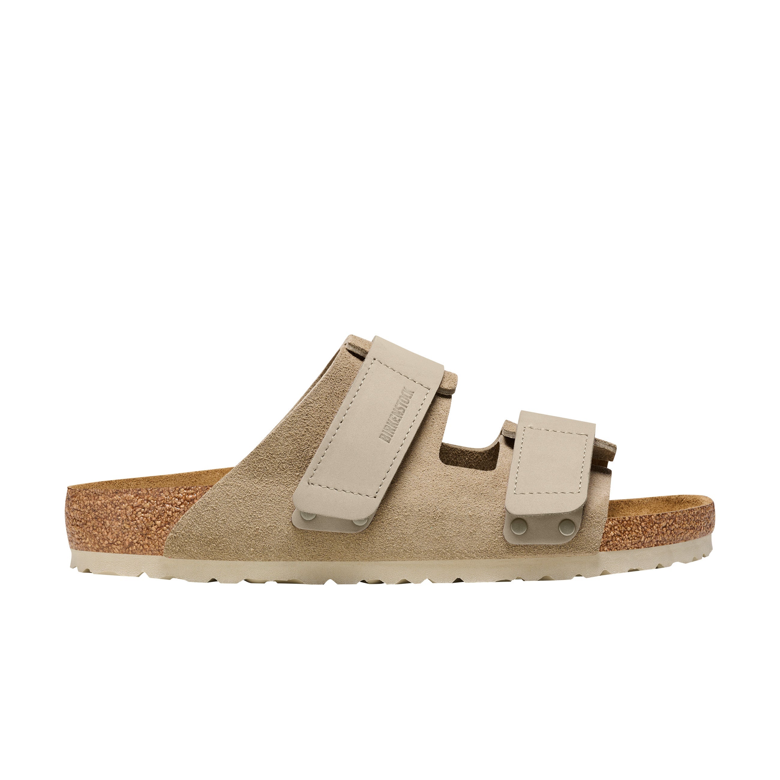 Birkenstock Uji Taupe Nubuck/Suede Leather side view