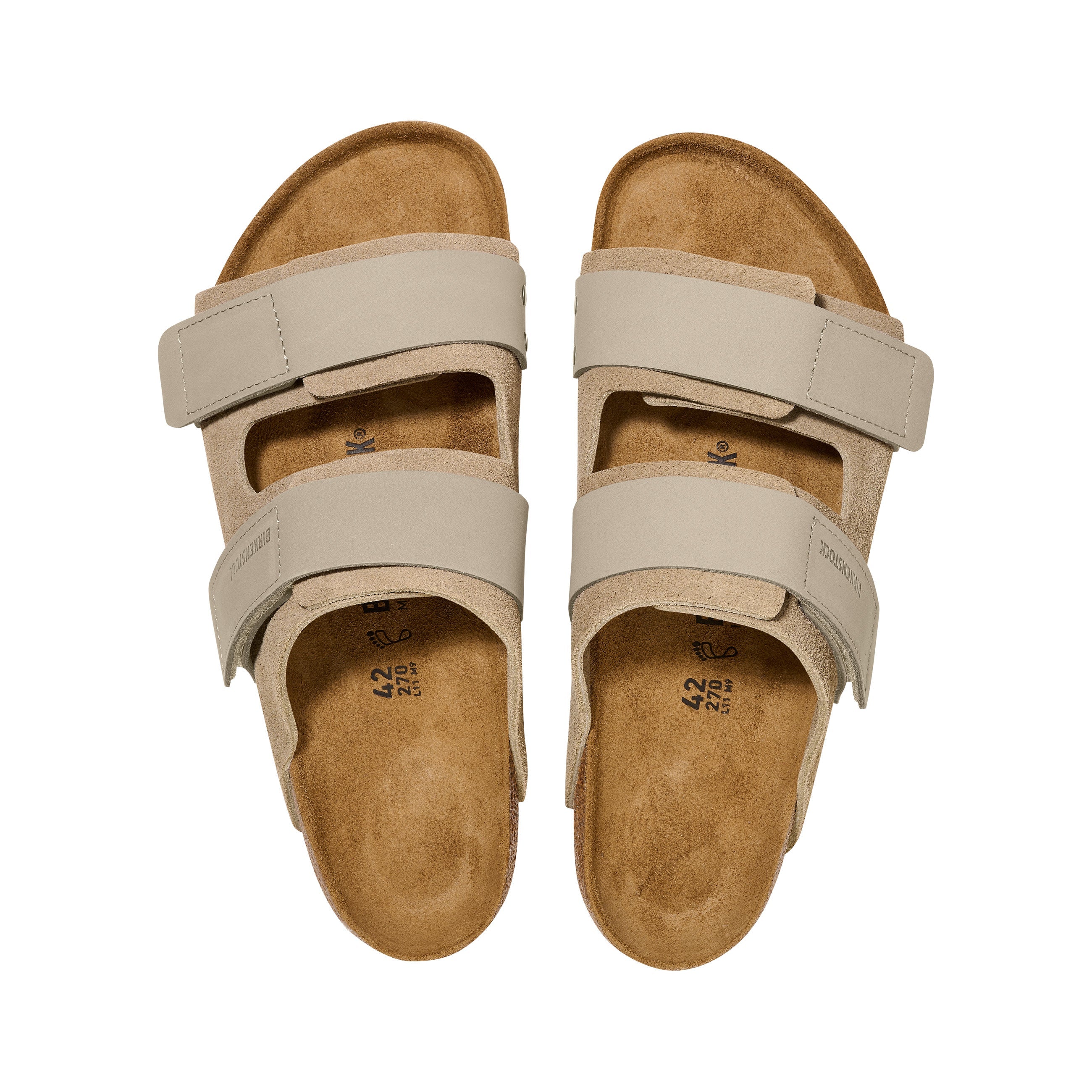 Birkenstock Uji Taupe Nubuck/Suede Leather top view