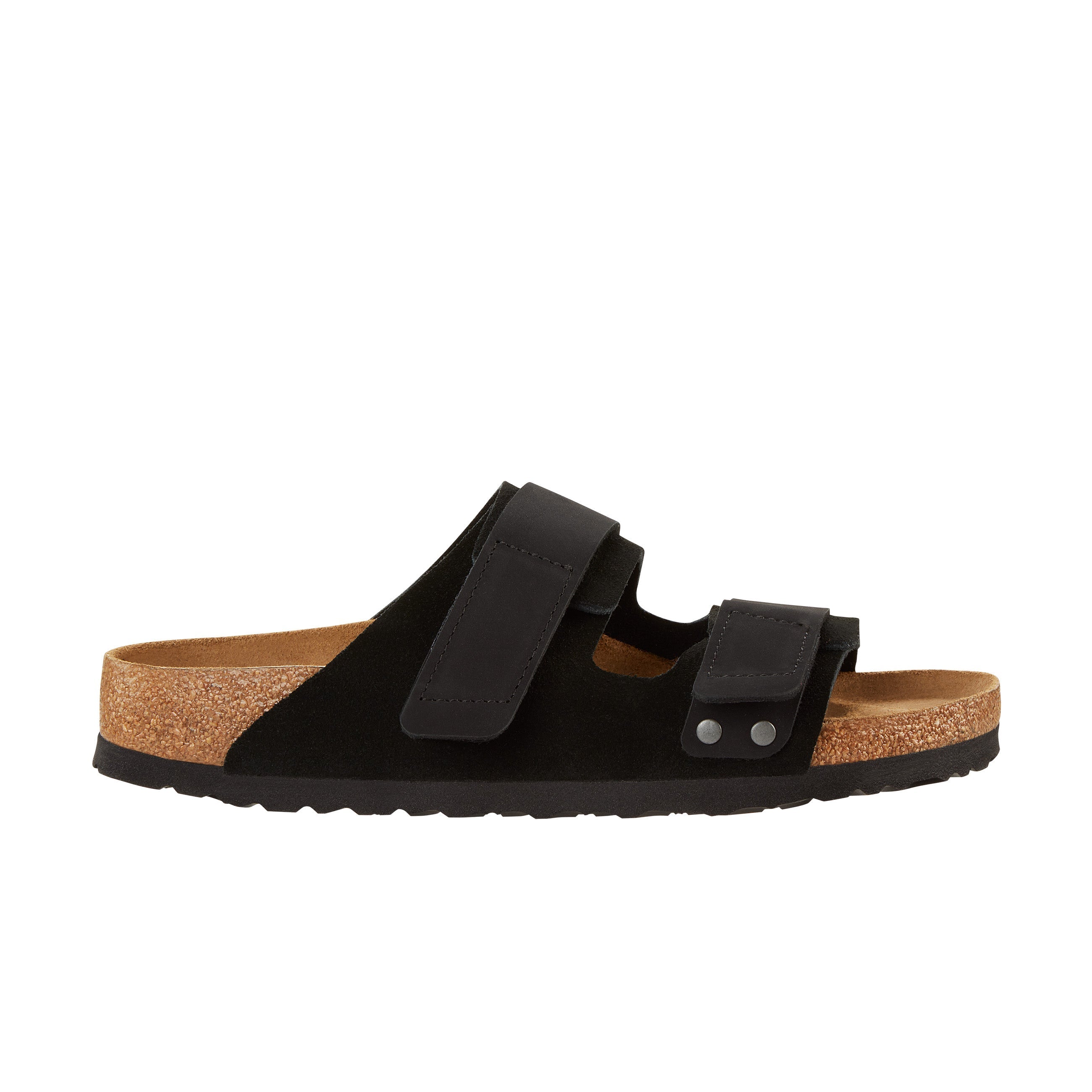 Birkenstock Uji Suede Leather Black side view