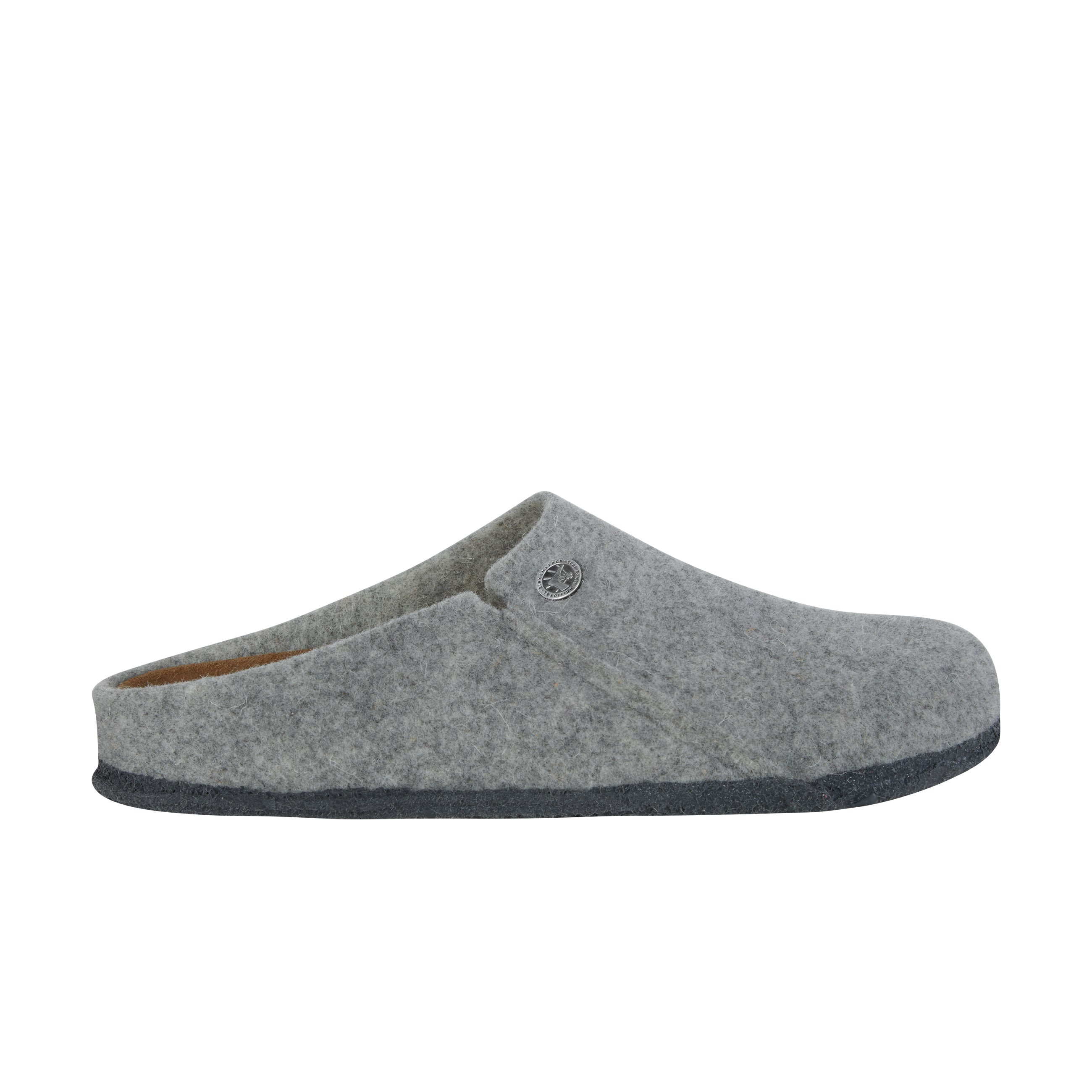 Birkenstock Zermatt Light Grey Wool Felt side view