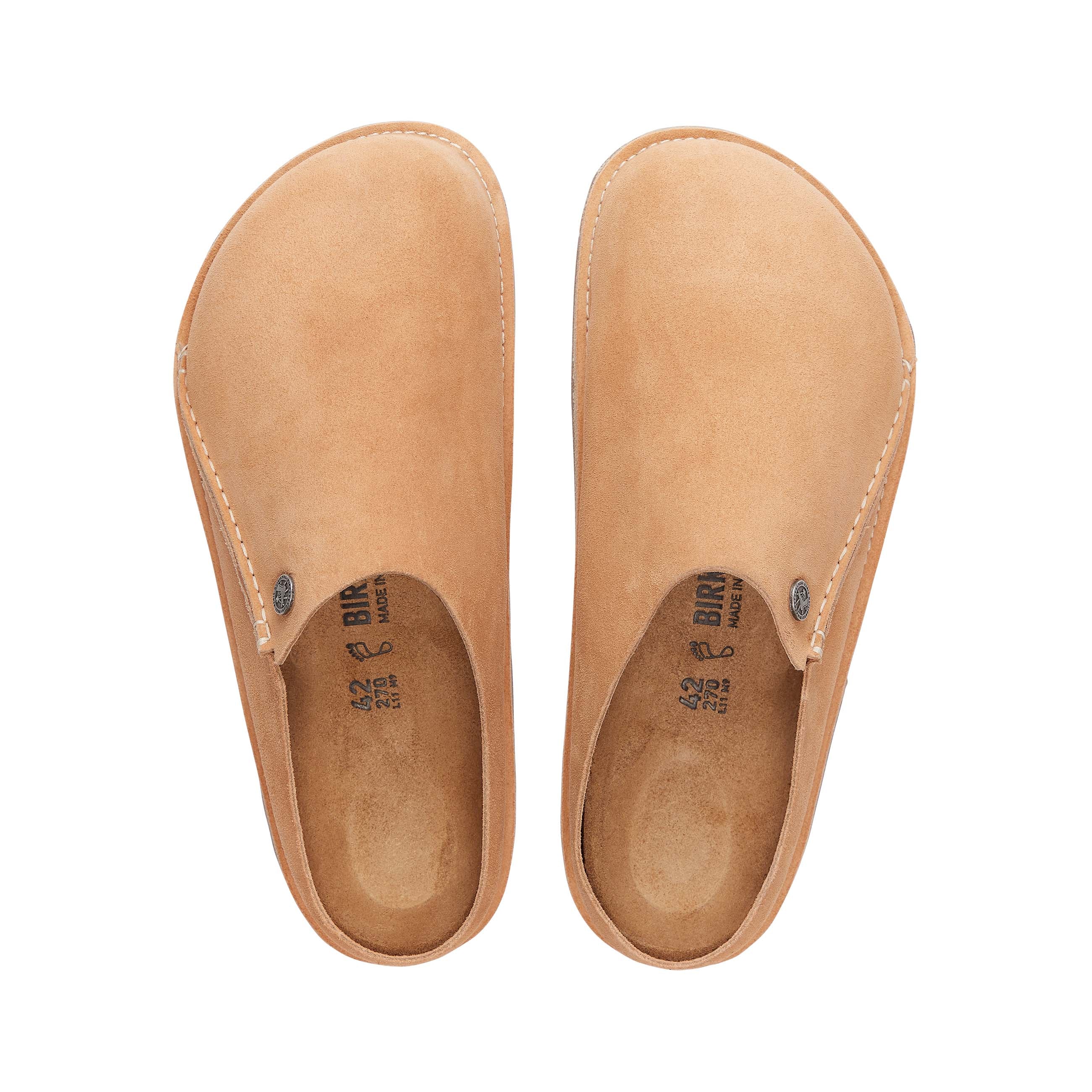 Birkenstock Zermatt Premium Clay Suede Leather top view